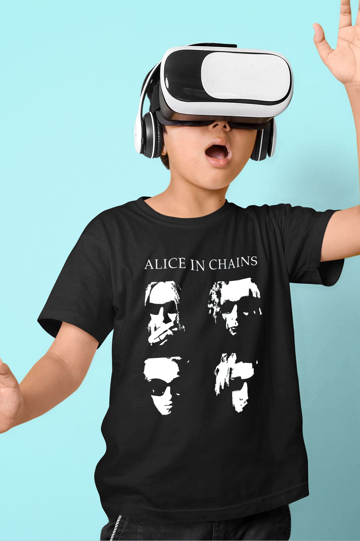 Alice in Chains Siyah Unisex Çocuk Tişört
