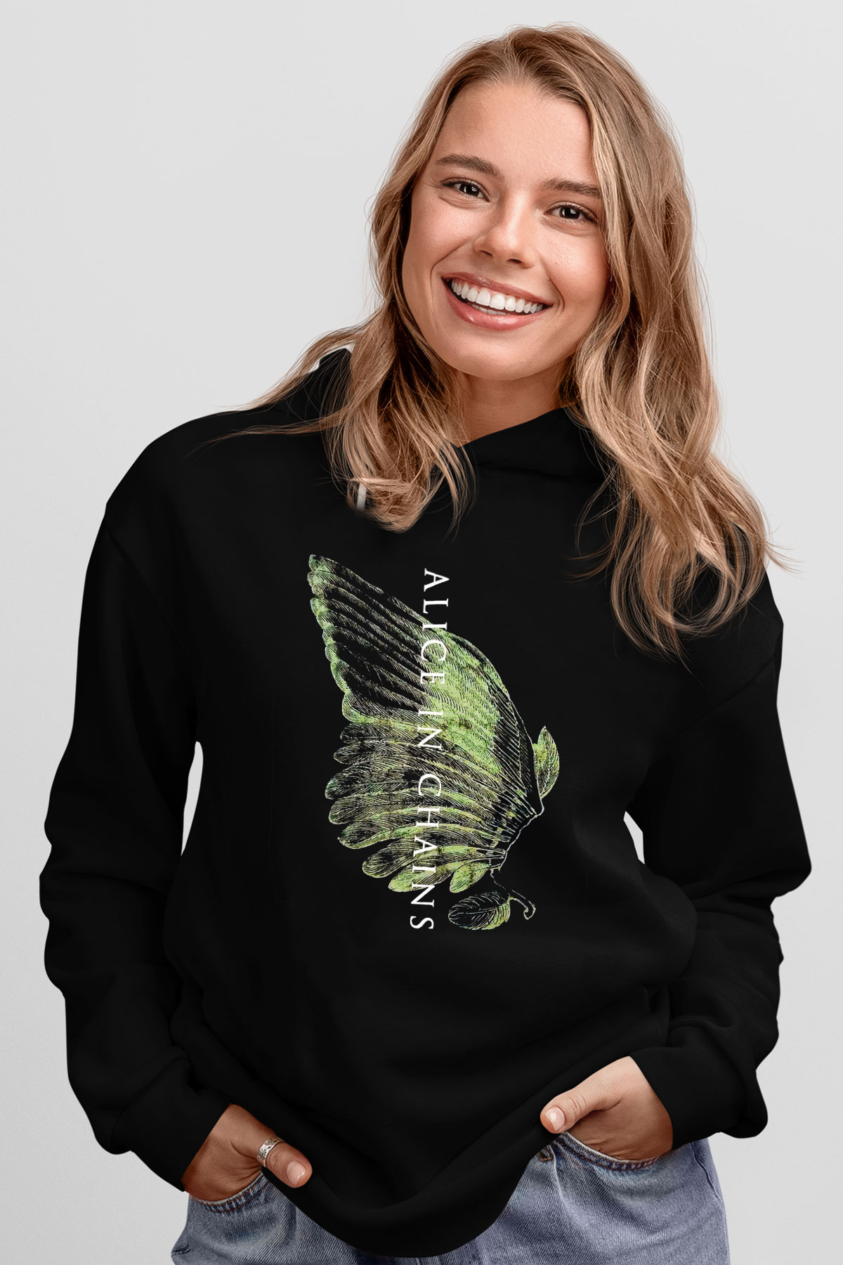 Alice in Chains Siyah Unisex Hoodie