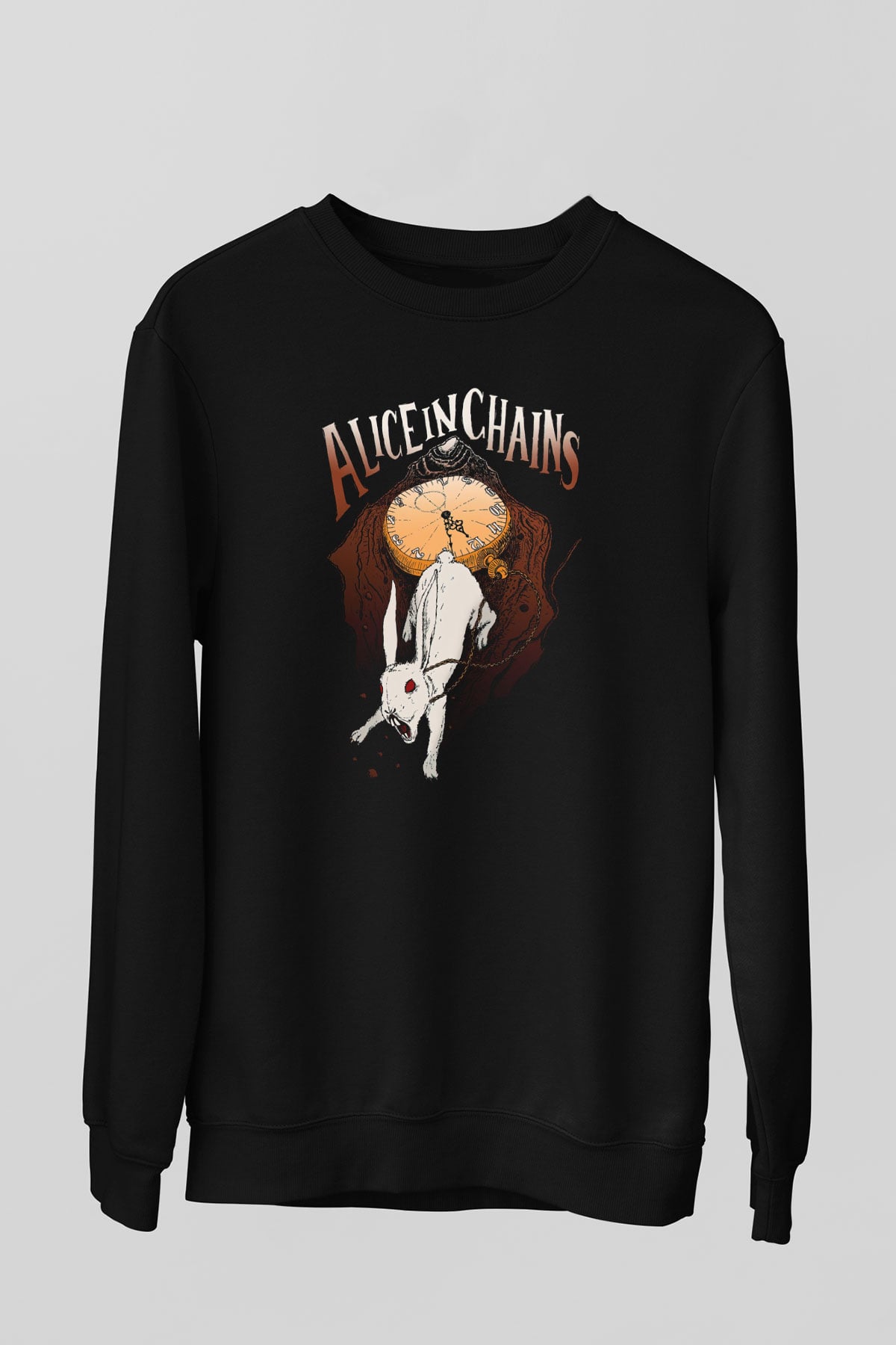 Alice in Chains Siyah Unisex Sweatshirt