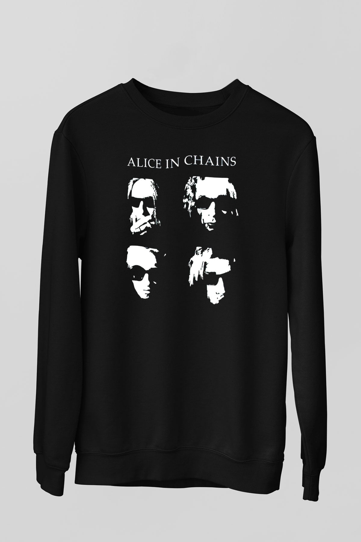Alice in Chains Siyah Unisex Sweatshirt