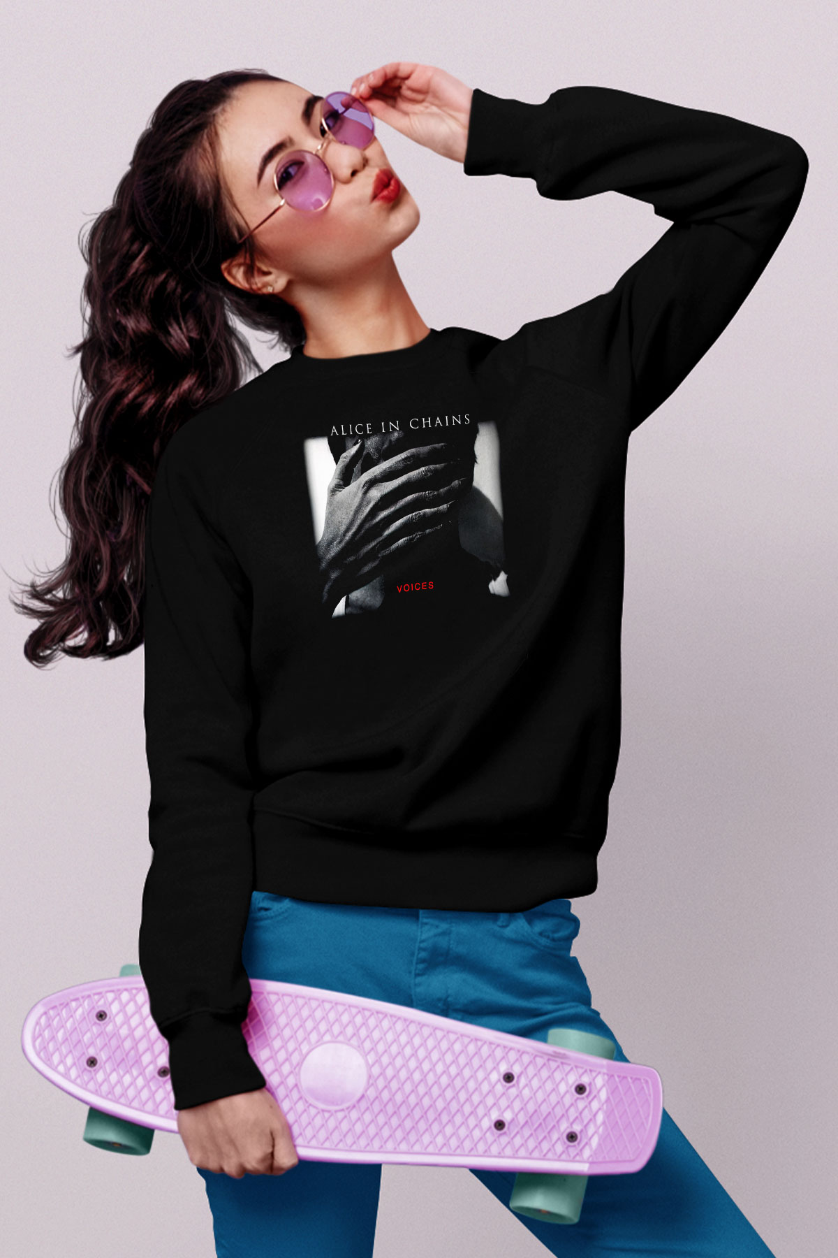Alice in Chains Siyah Unisex Sweatshirt