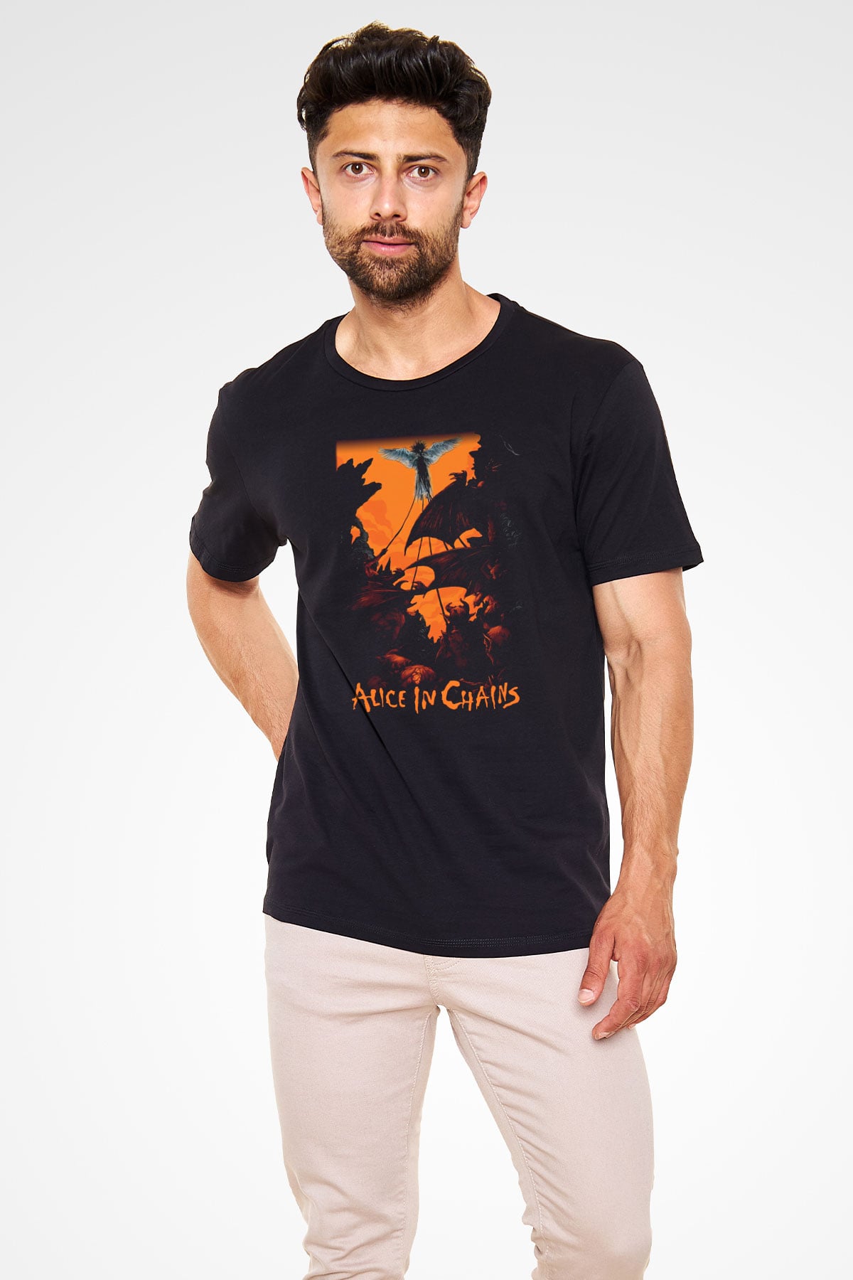 Alice in Chains Siyah Unisex Tişört T-Shirt - TişörtFabrikası
