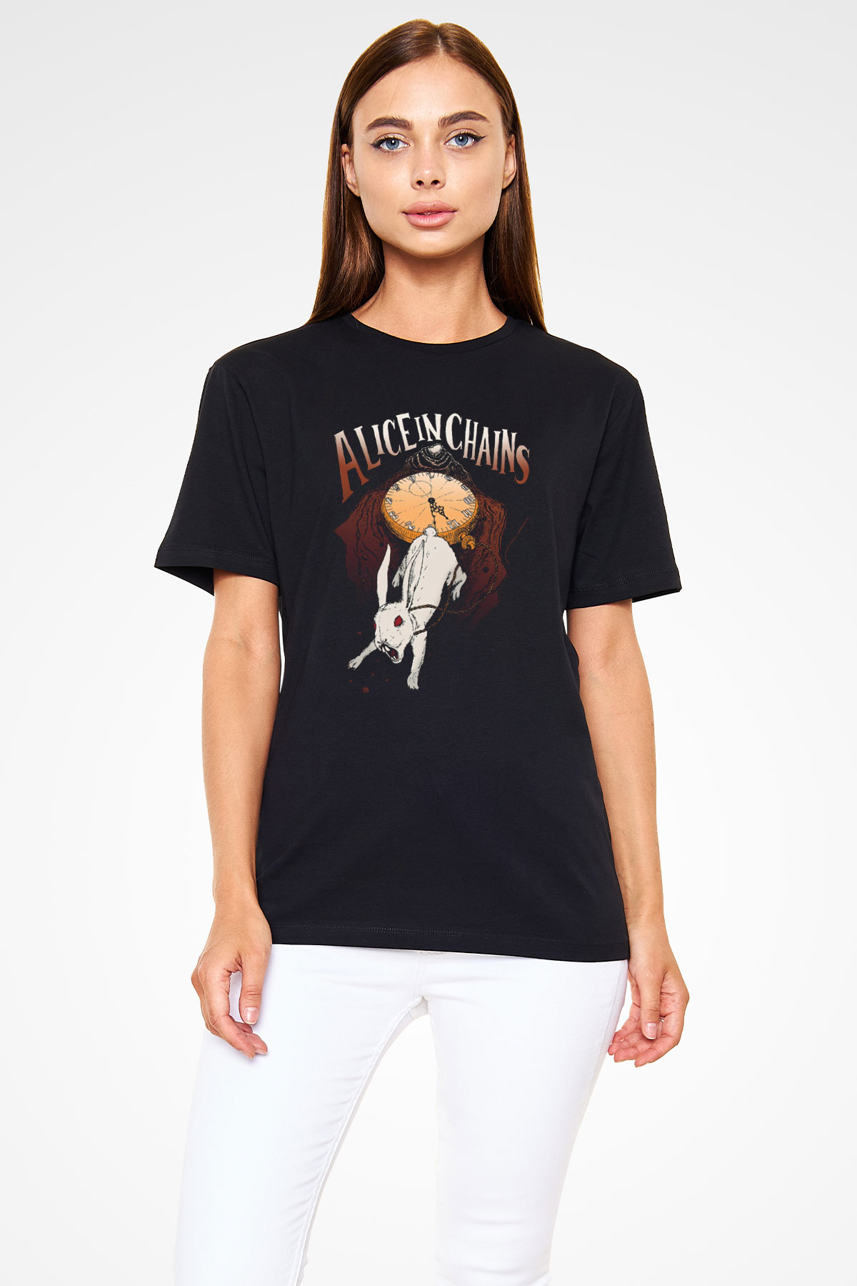 Alice in Chains Siyah Unisex Tişört T-Shirt - TişörtFabrikası