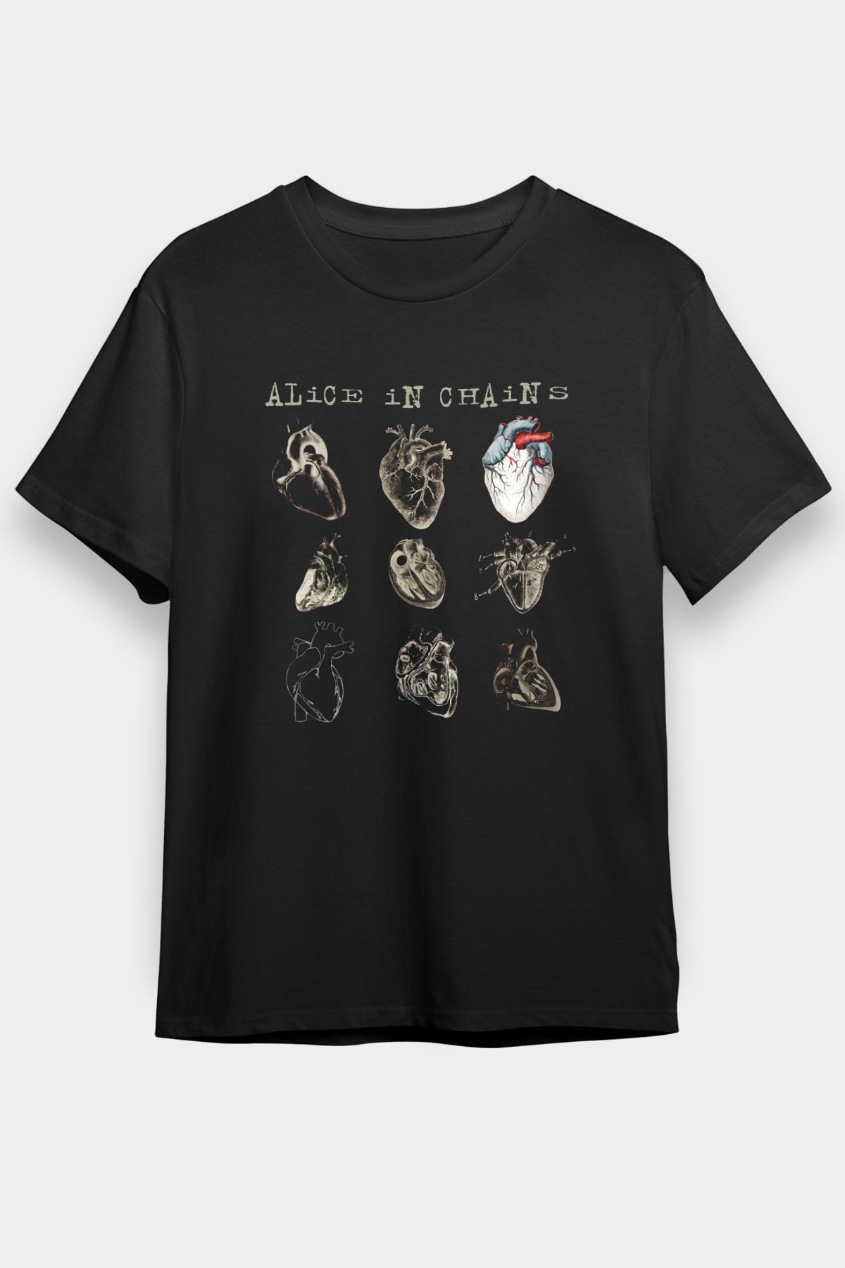 Alice in Chains Siyah Unisex Tişört T-Shirt - TişörtFabrikası