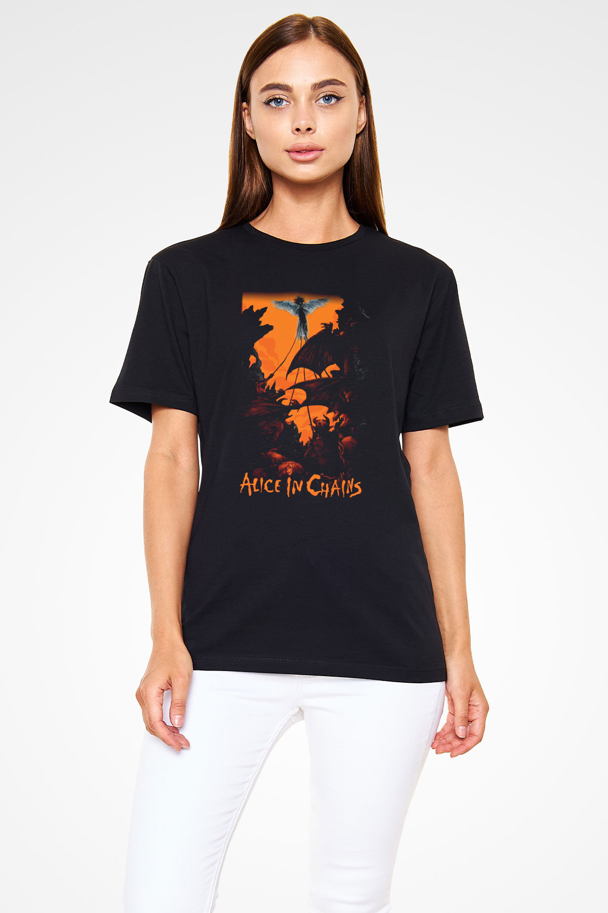 Alice in Chains Siyah Unisex Tişört T-Shirt - TişörtFabrikası