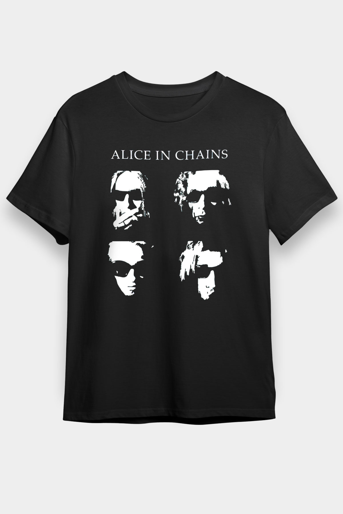 Alice in Chains Siyah Unisex Tişört T-Shirt - TişörtFabrikası