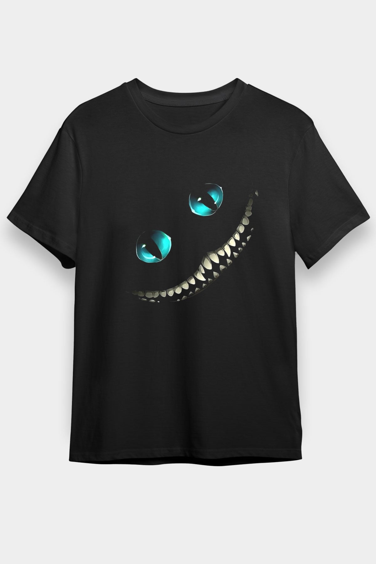 Alice in Wonderland Siyah Unisex Tişört T-Shirt