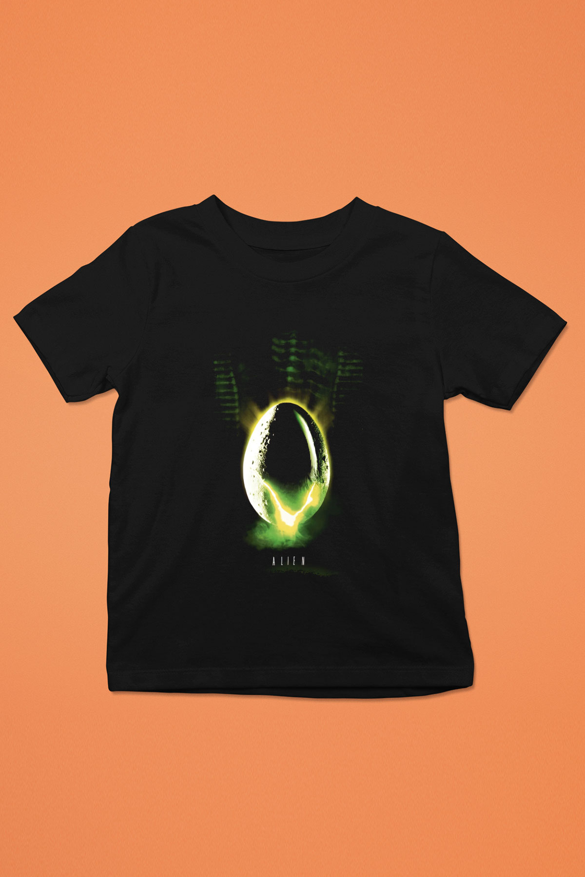 Alien Siyah Unisex  Çocuk Tişört