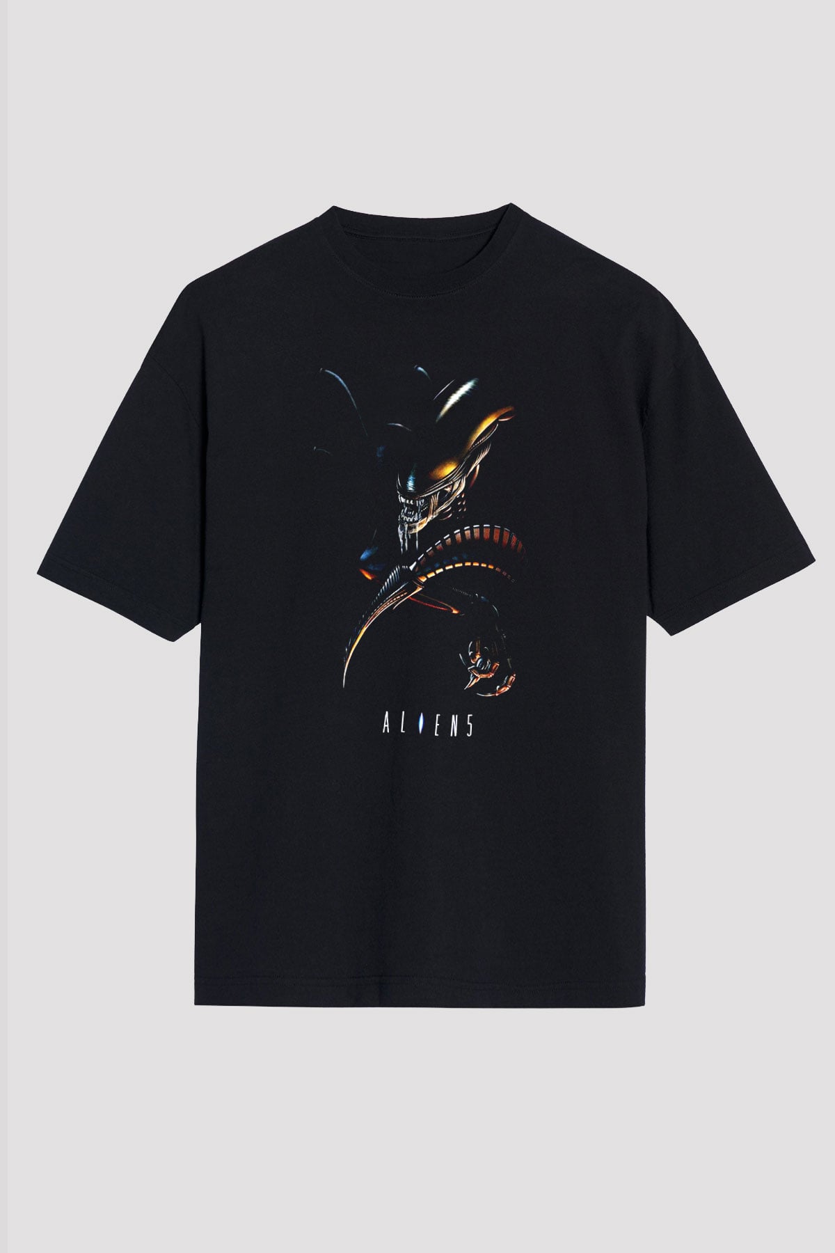 Alien Siyah Unisex Oversize Tişört T-Shirt