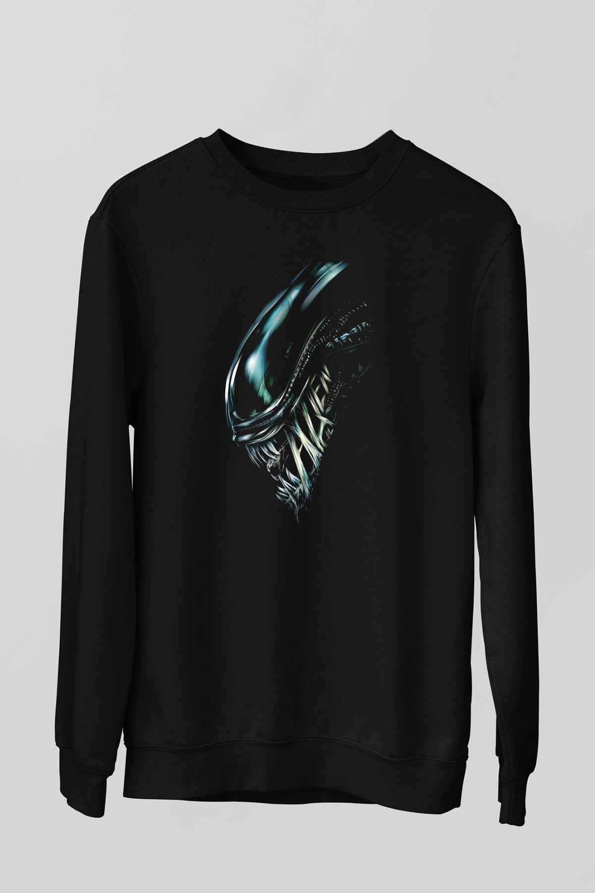 Alien Siyah Unisex Sweatshirt