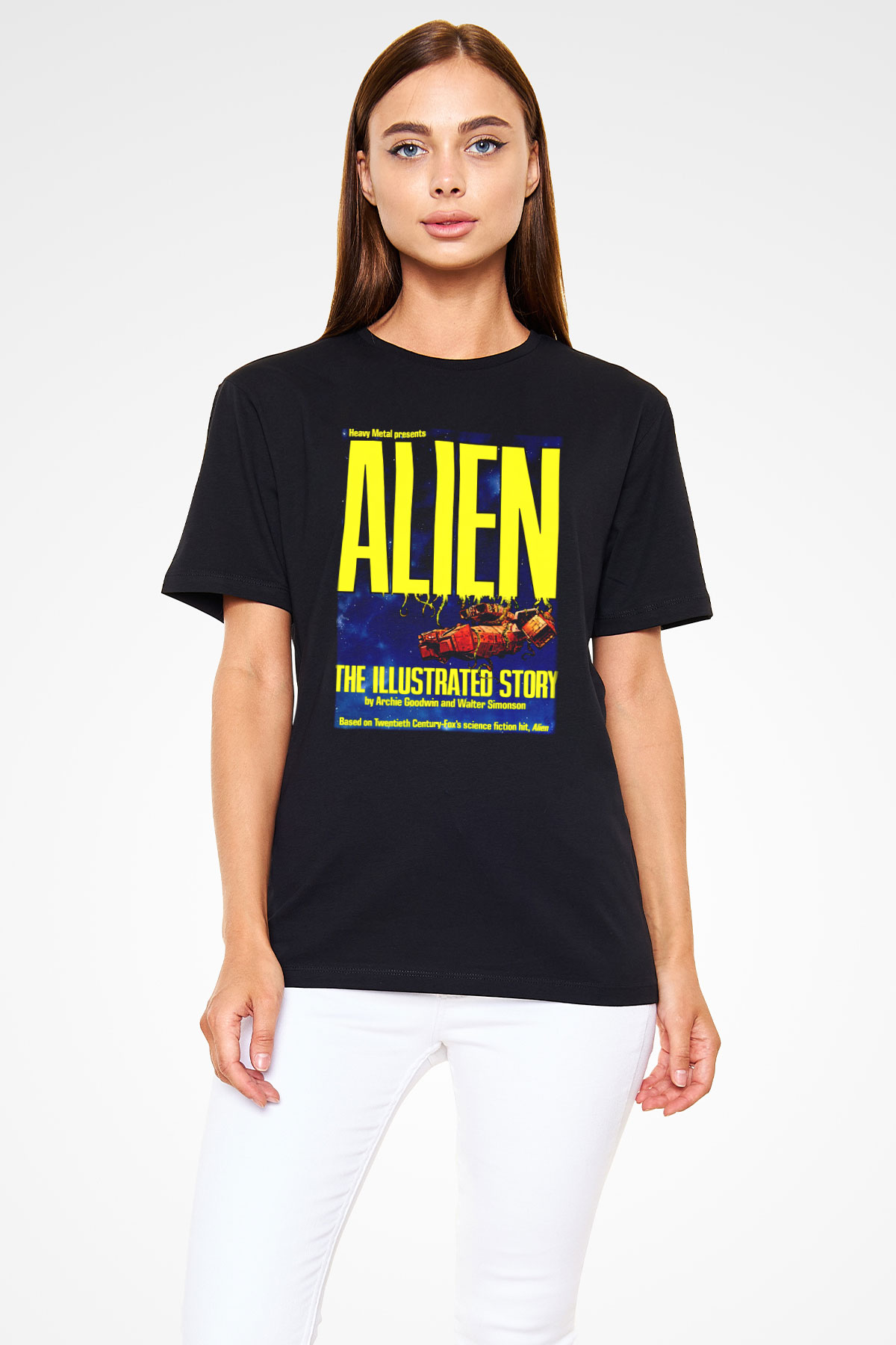 Alien Siyah Unisex Tişört