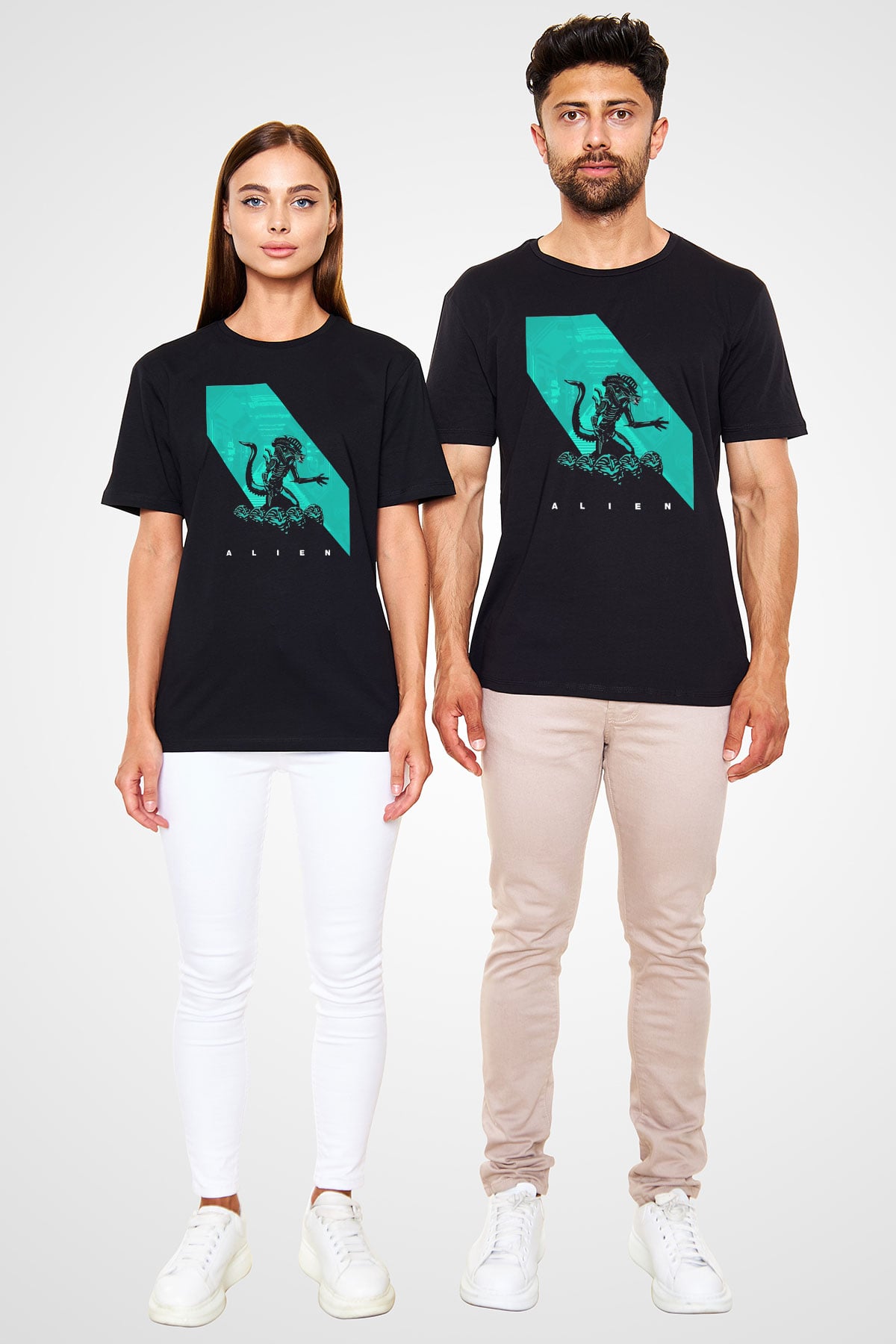 Alien Siyah Unisex Tişört