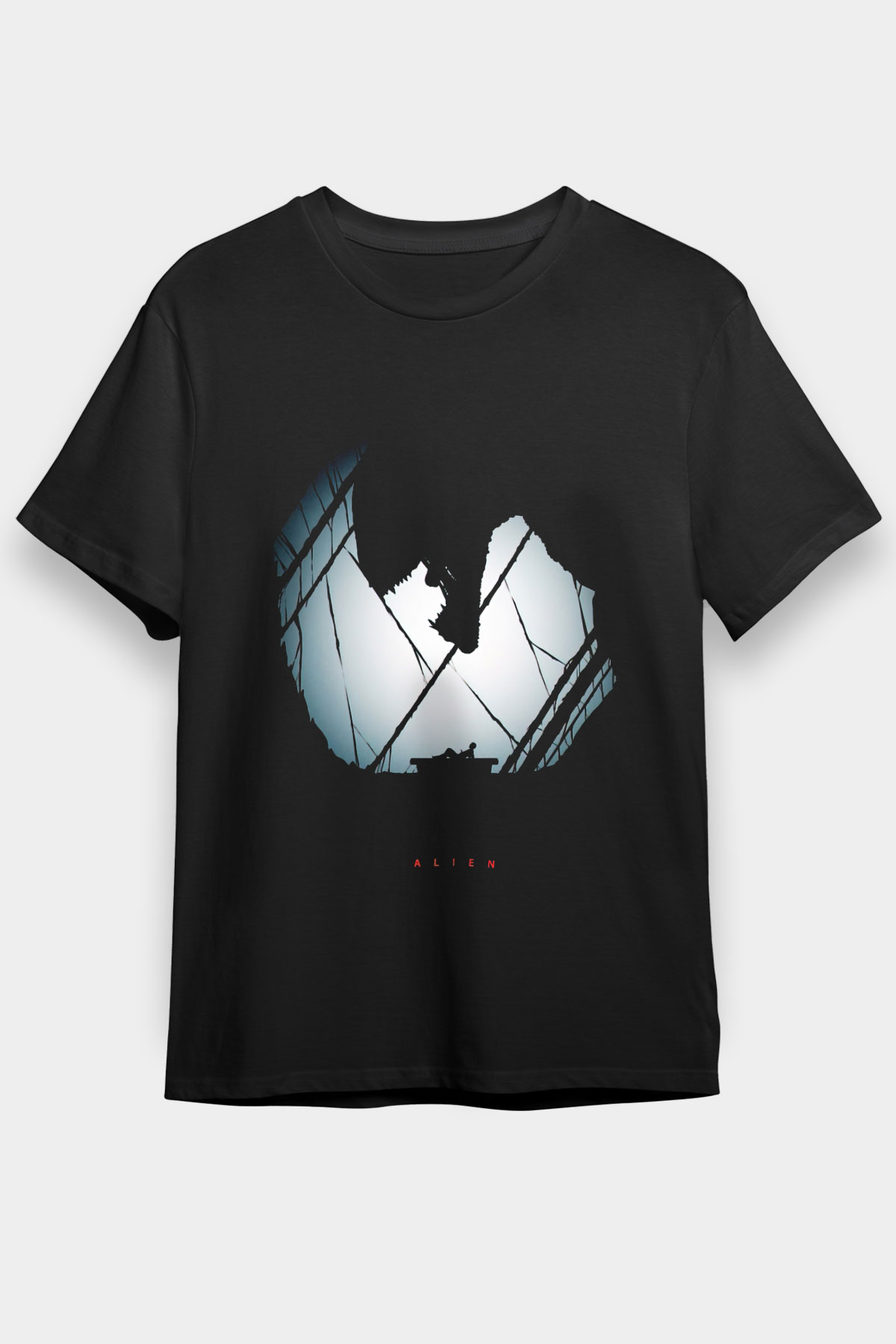 Alien Siyah Unisex Tişört T-Shirt