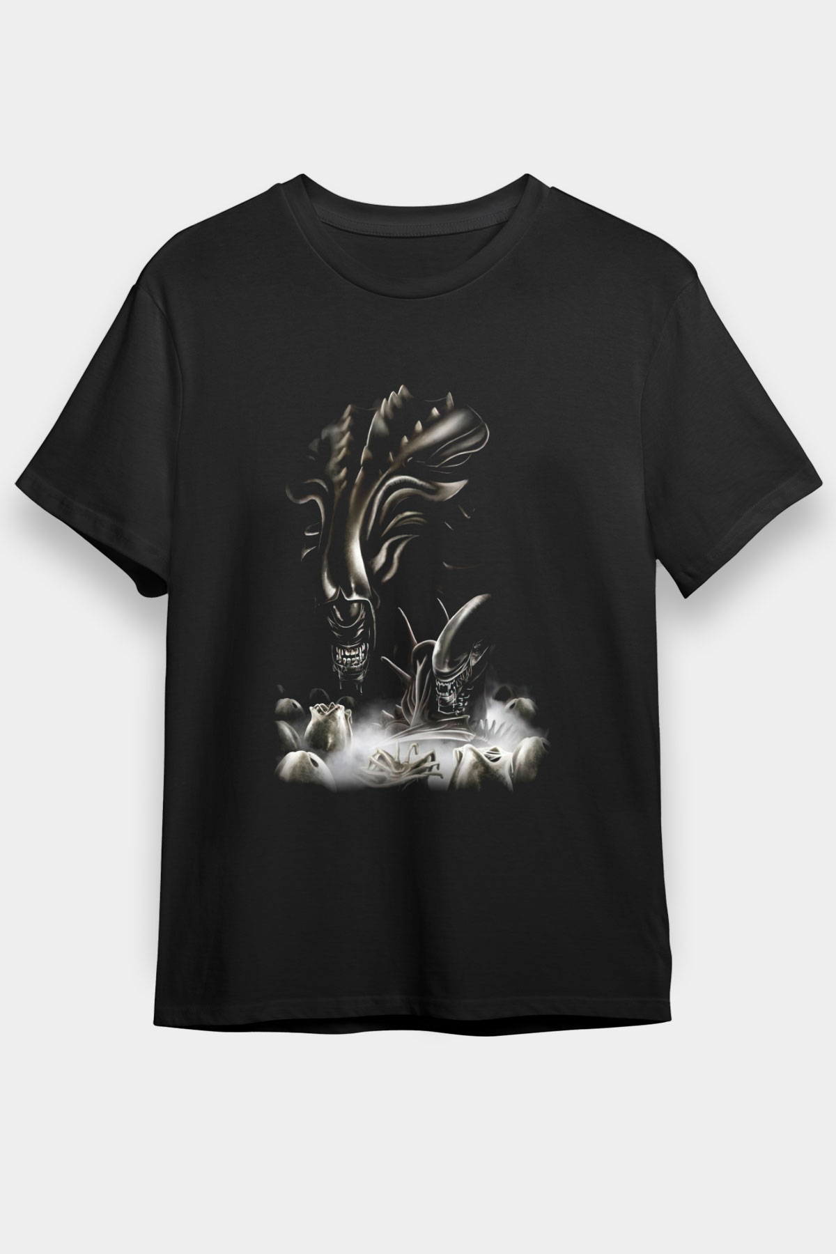 Alien Siyah Unisex Tişört T-Shirt