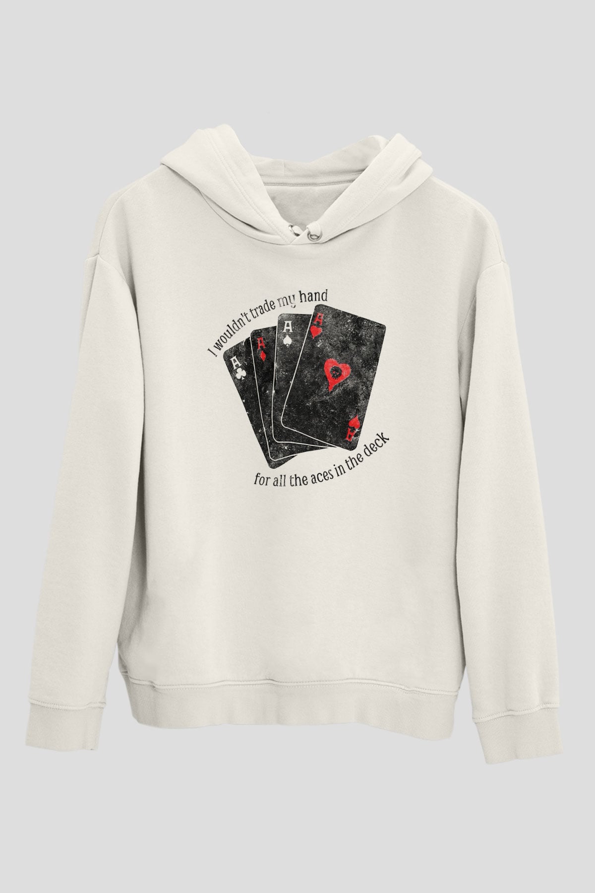 Alkaline Trio Beyaz Unisex Kapşonlu Sweatshirt