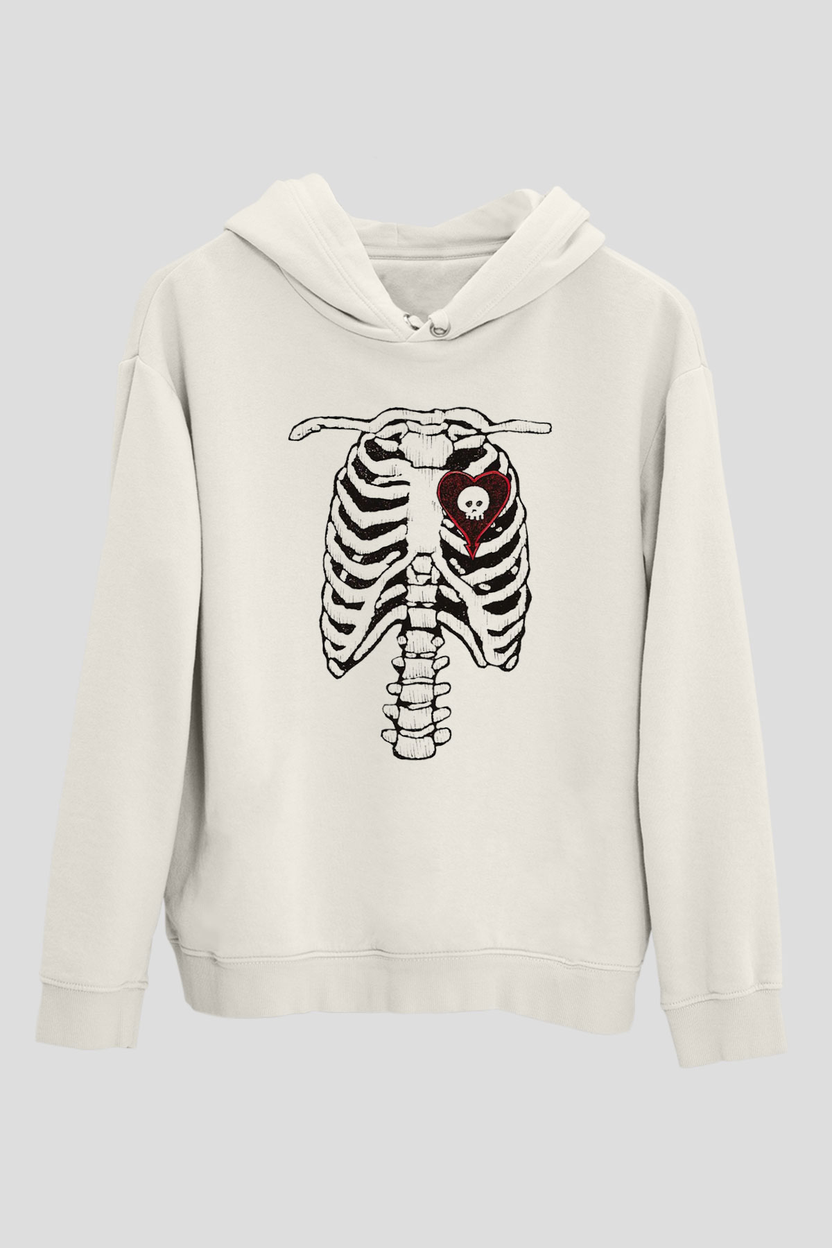 Alkaline Trio Beyaz Unisex Kapşonlu Sweatshirt