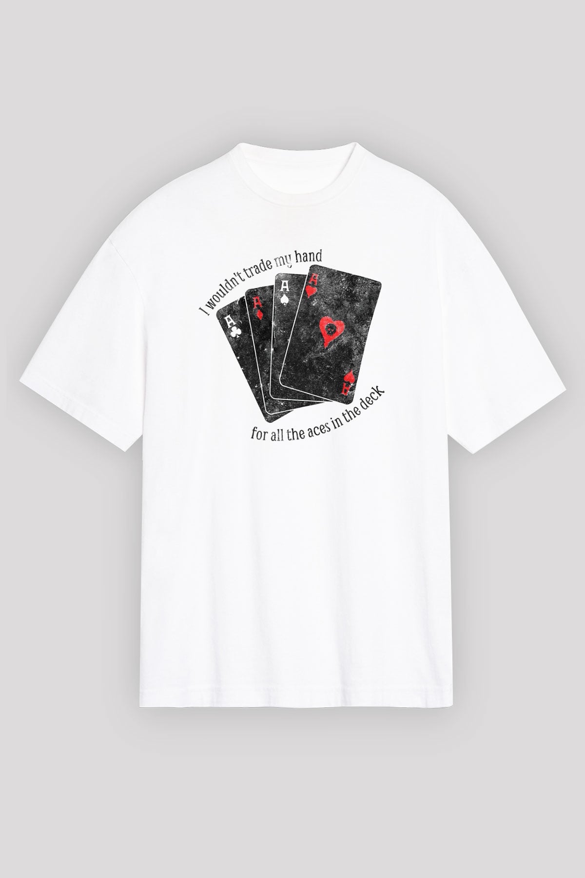 Alkaline Trio Beyaz Unisex Oversize Tişört T-Shirt