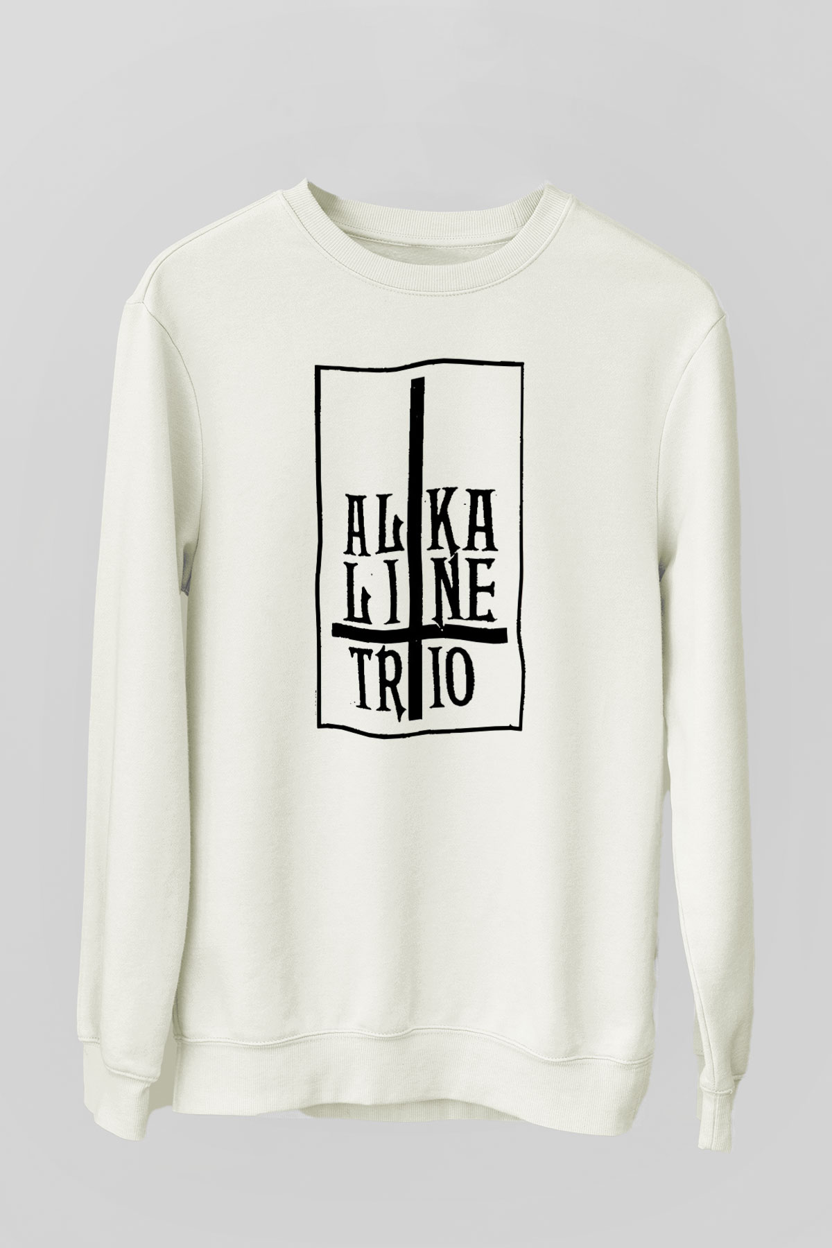 Alkaline Trio Beyaz Unisex Sweatshirt