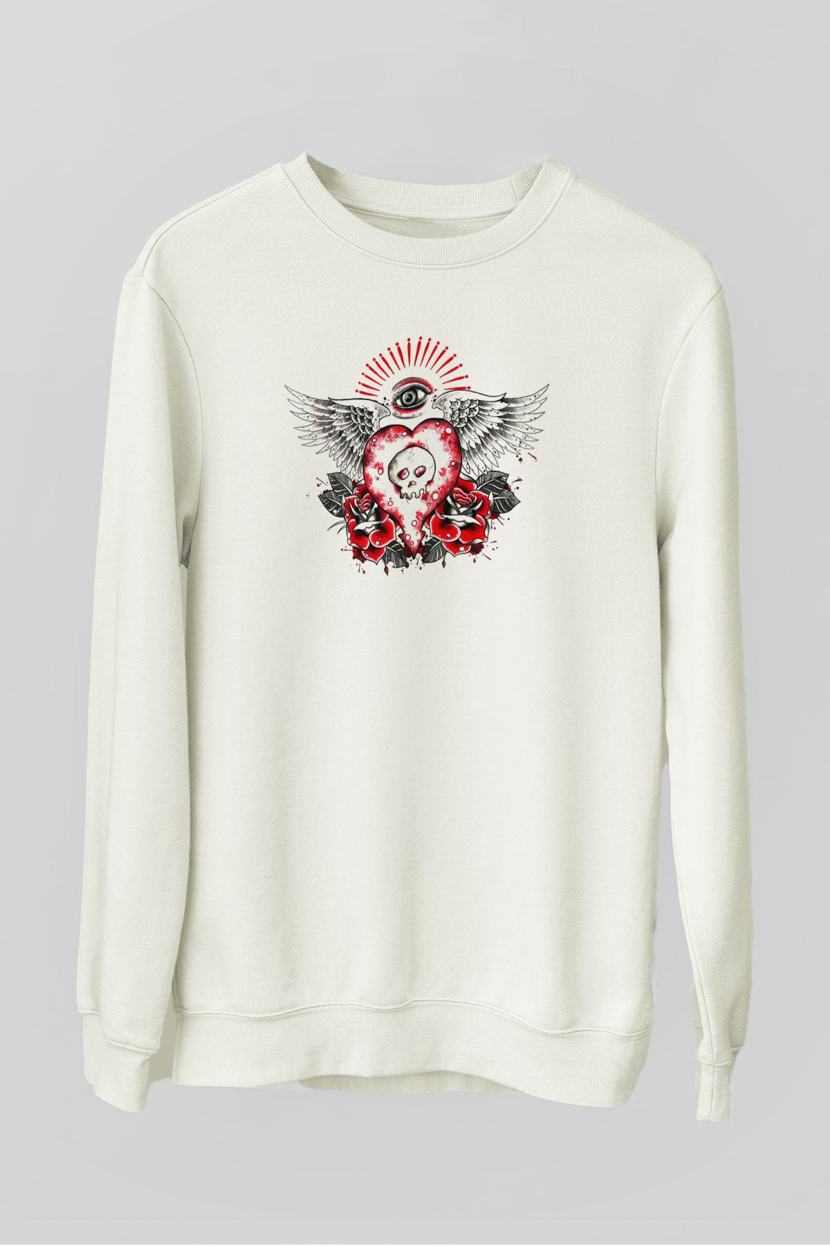 Alkaline Trio Beyaz Unisex Sweatshirt