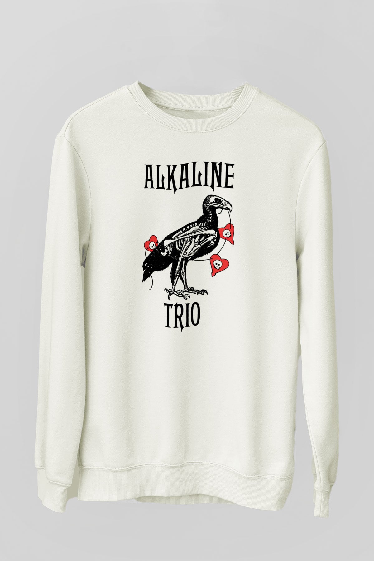Alkaline Trio Beyaz Unisex Sweatshirt