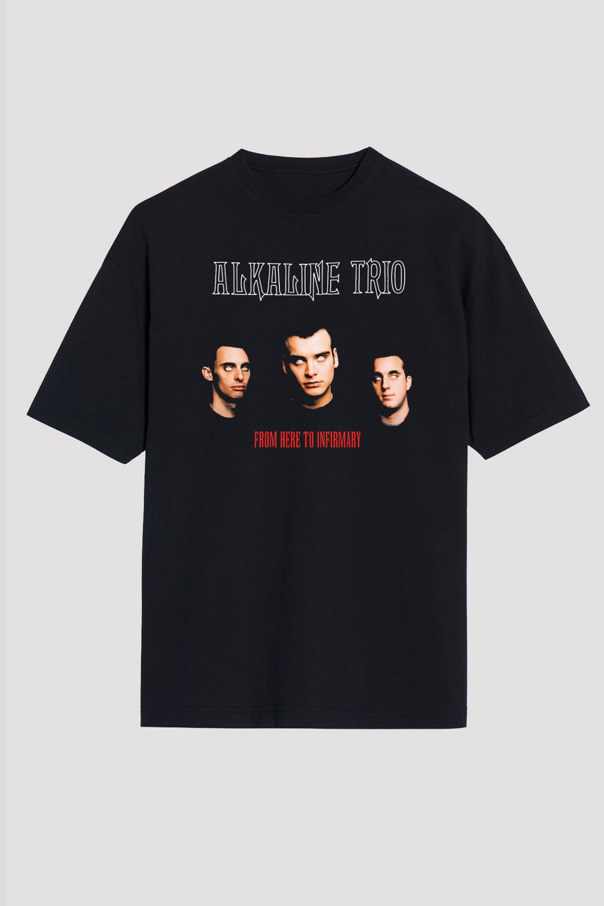 Alkaline Trio Siyah Unisex Oversize Tişört T-Shirt