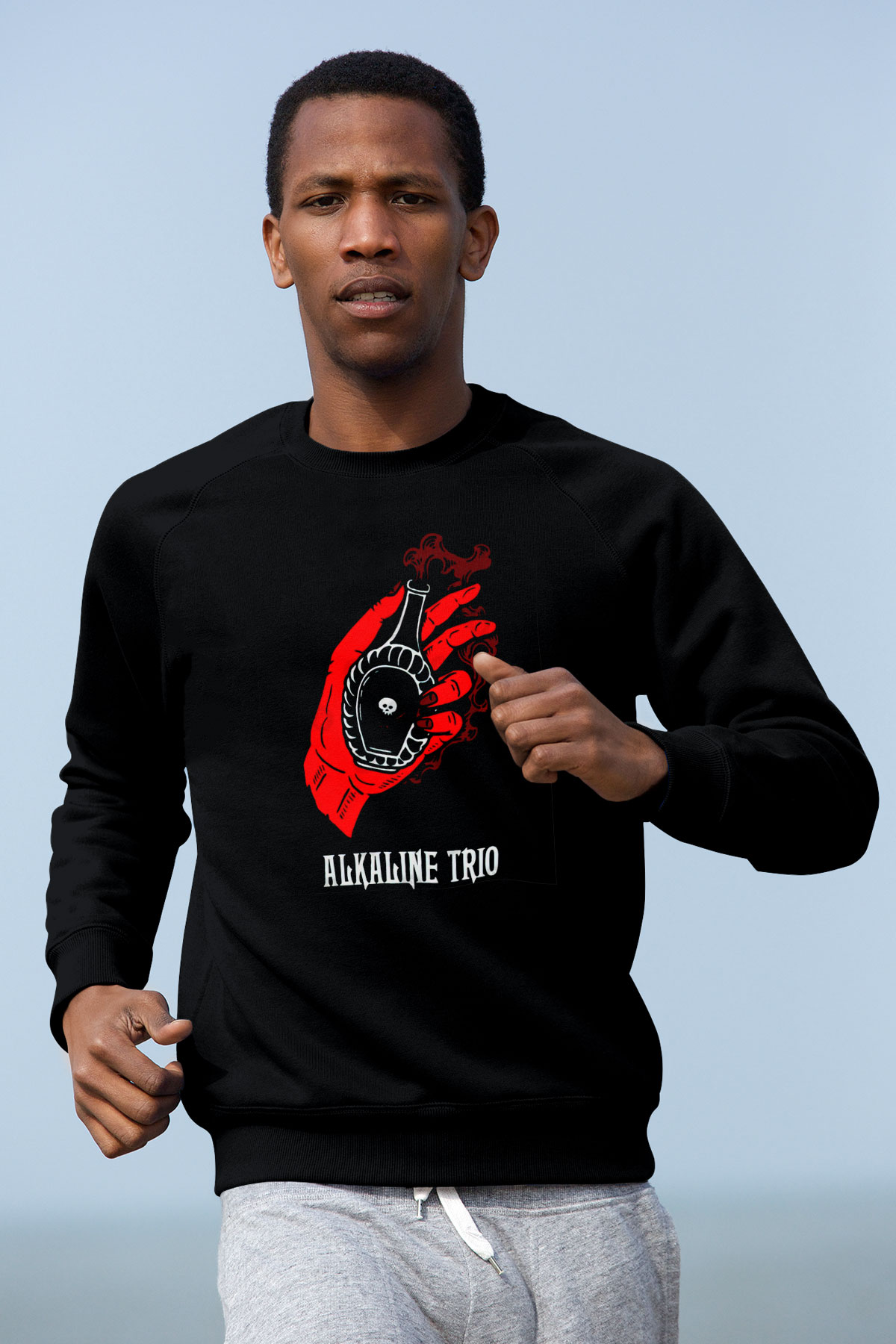 Alkaline Trio Siyah Unisex Sweatshirt