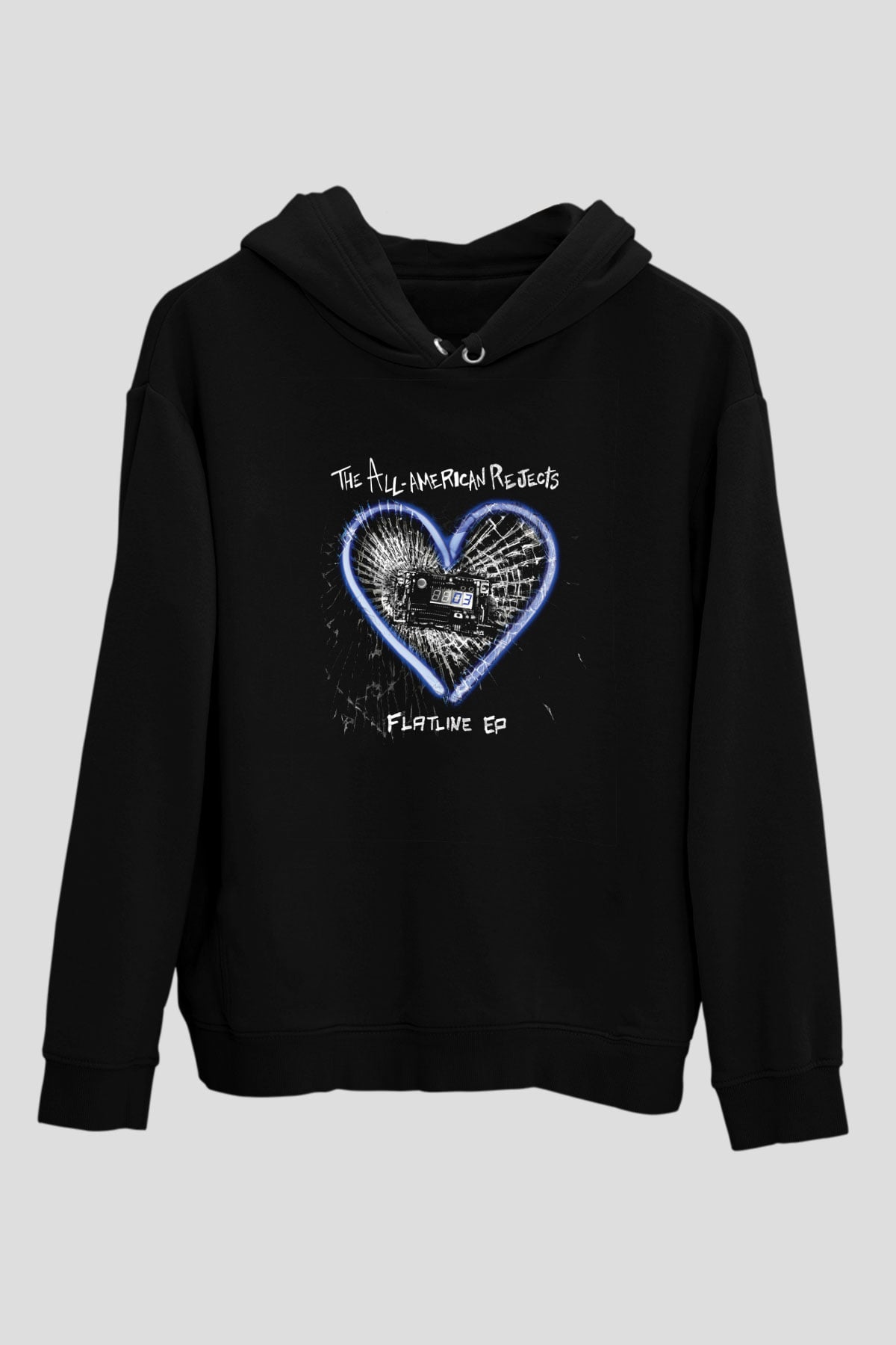 All-American Rejects Baskılı Unisex Siyah Hoodie