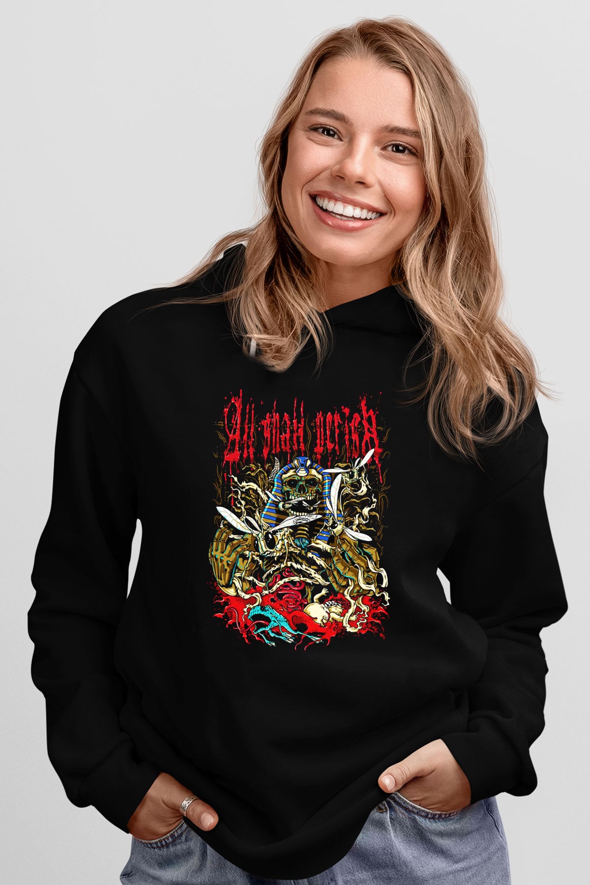 All Shall Perish Siyah Unisex Hoodie