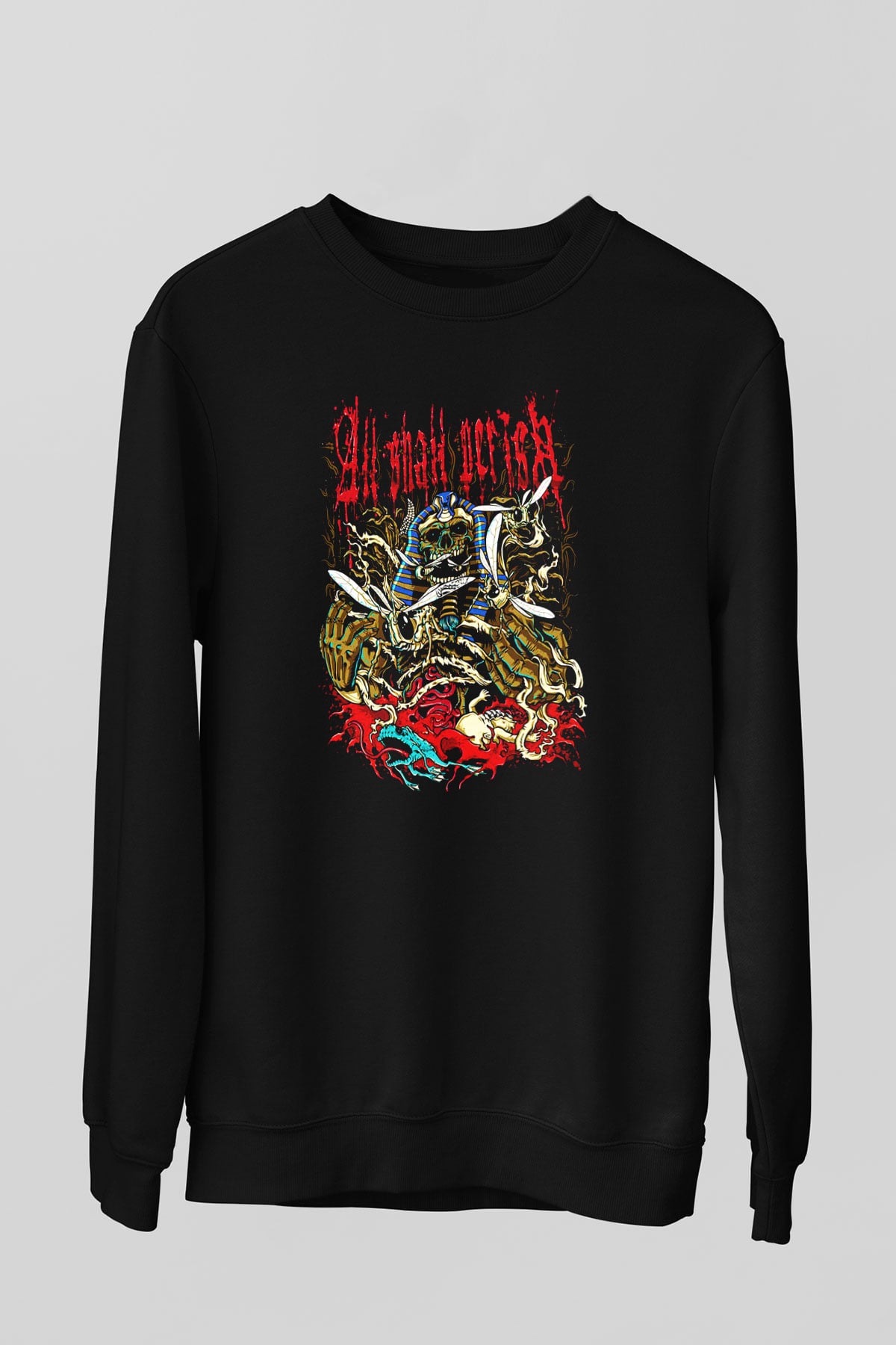 All Shall Perish Siyah Unisex Sweatshirt