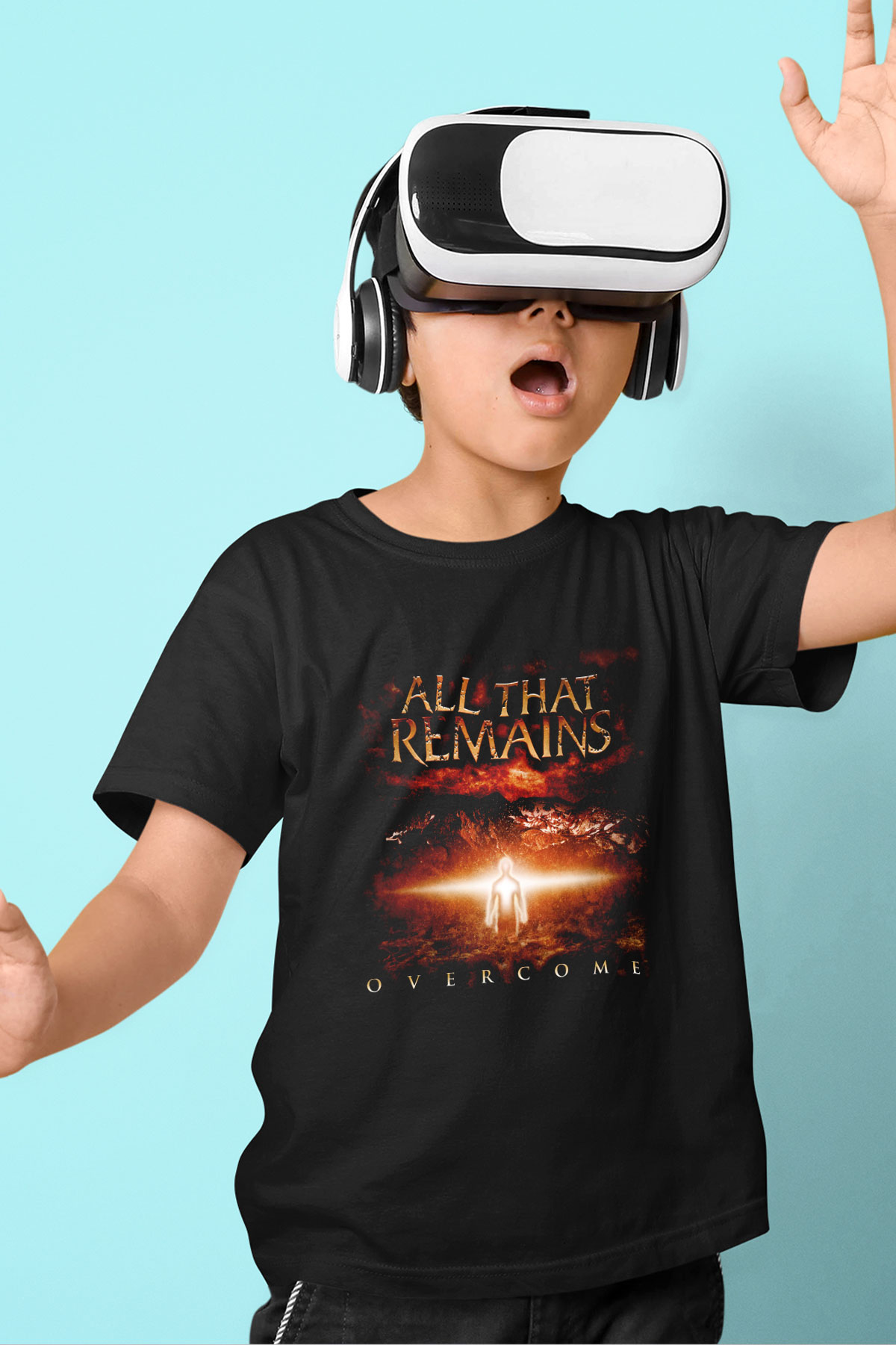 All That Remains Baskılı Siyah Unisex Çocuk Tişört
