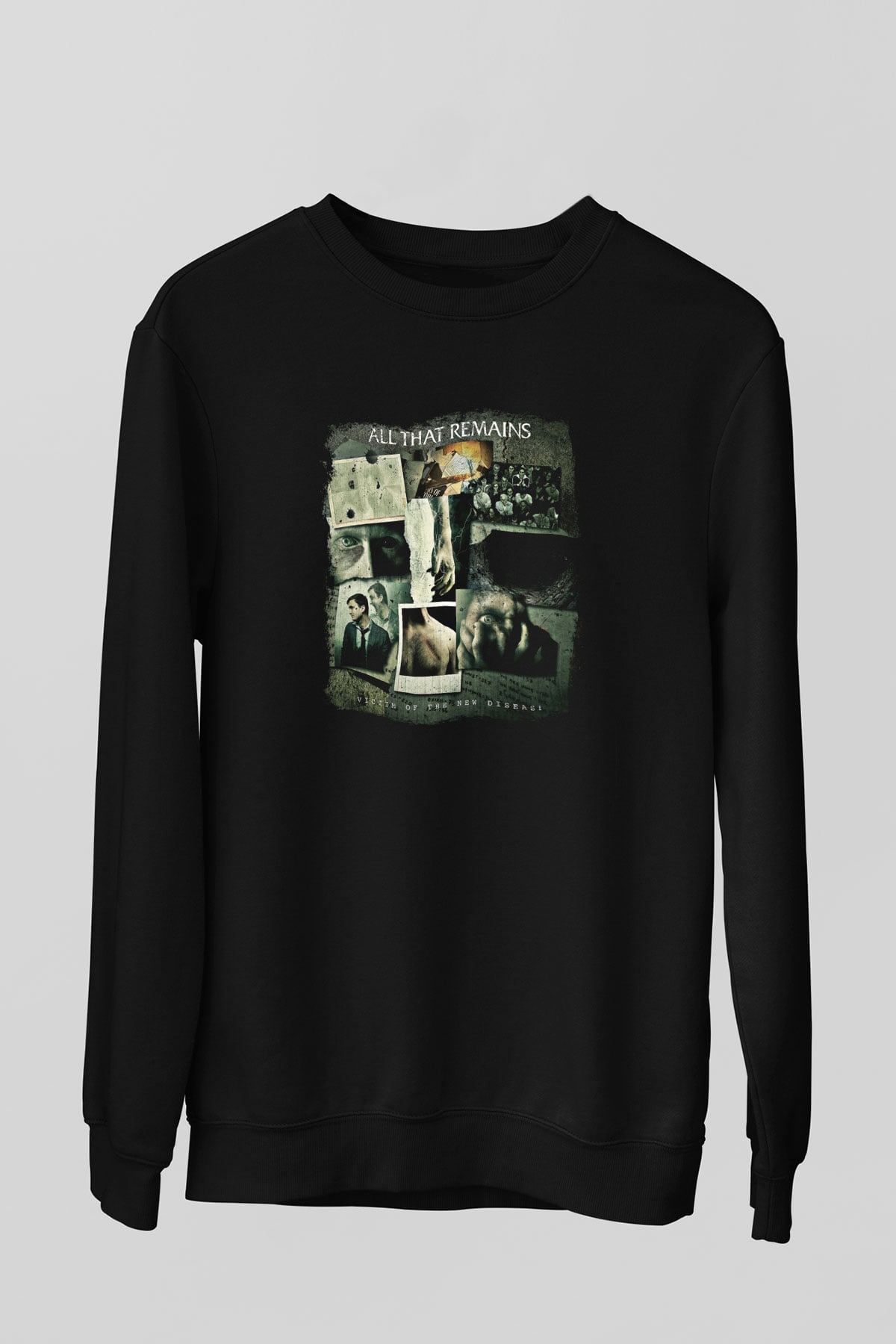 All That Remains Baskılı Unisex Siyah Sweatshirt