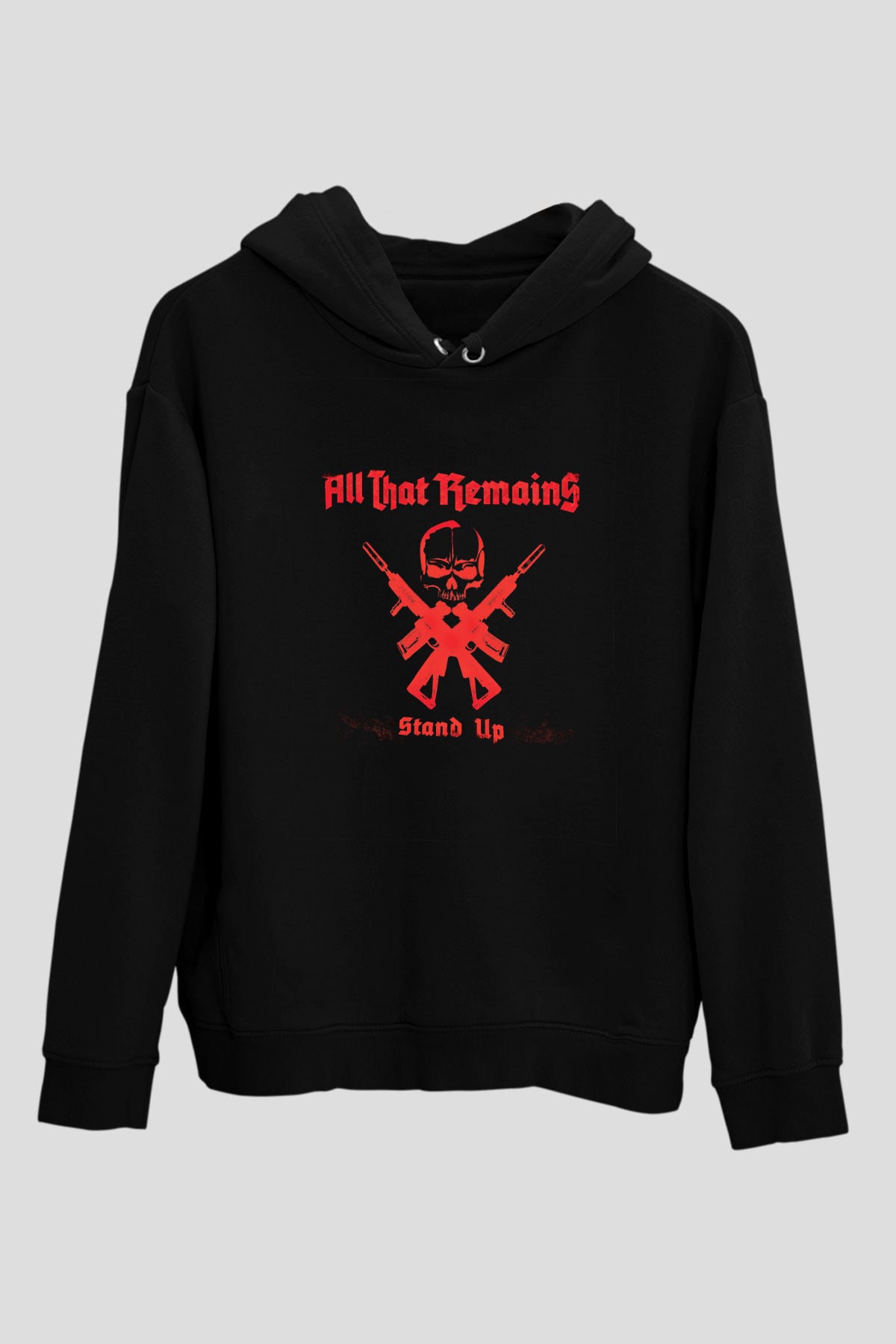 All That Remains Baskılı Unisex Siyah Hoodie