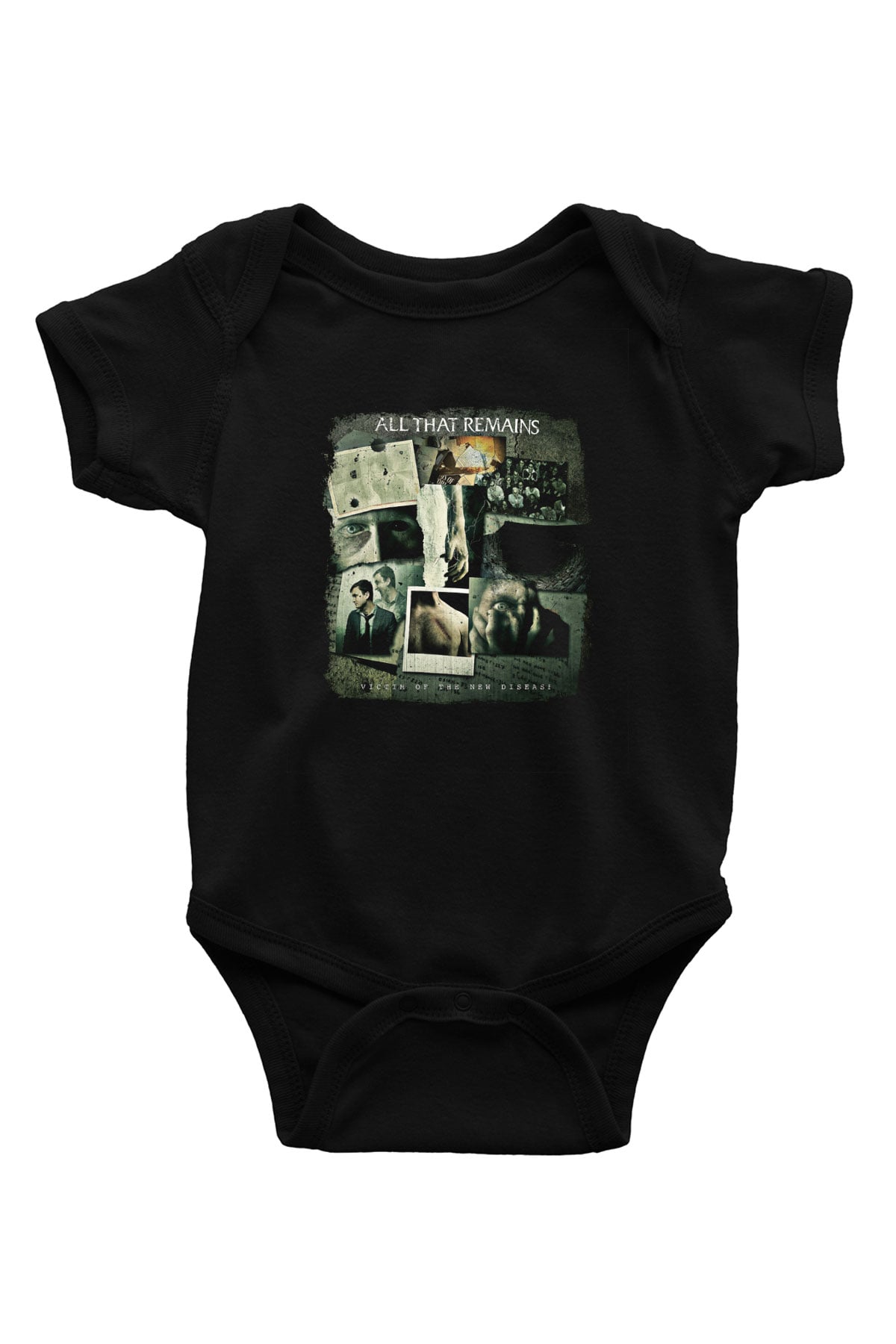 All That Remains Baskılı Unisex Siyah Bebek Body - Zıbın