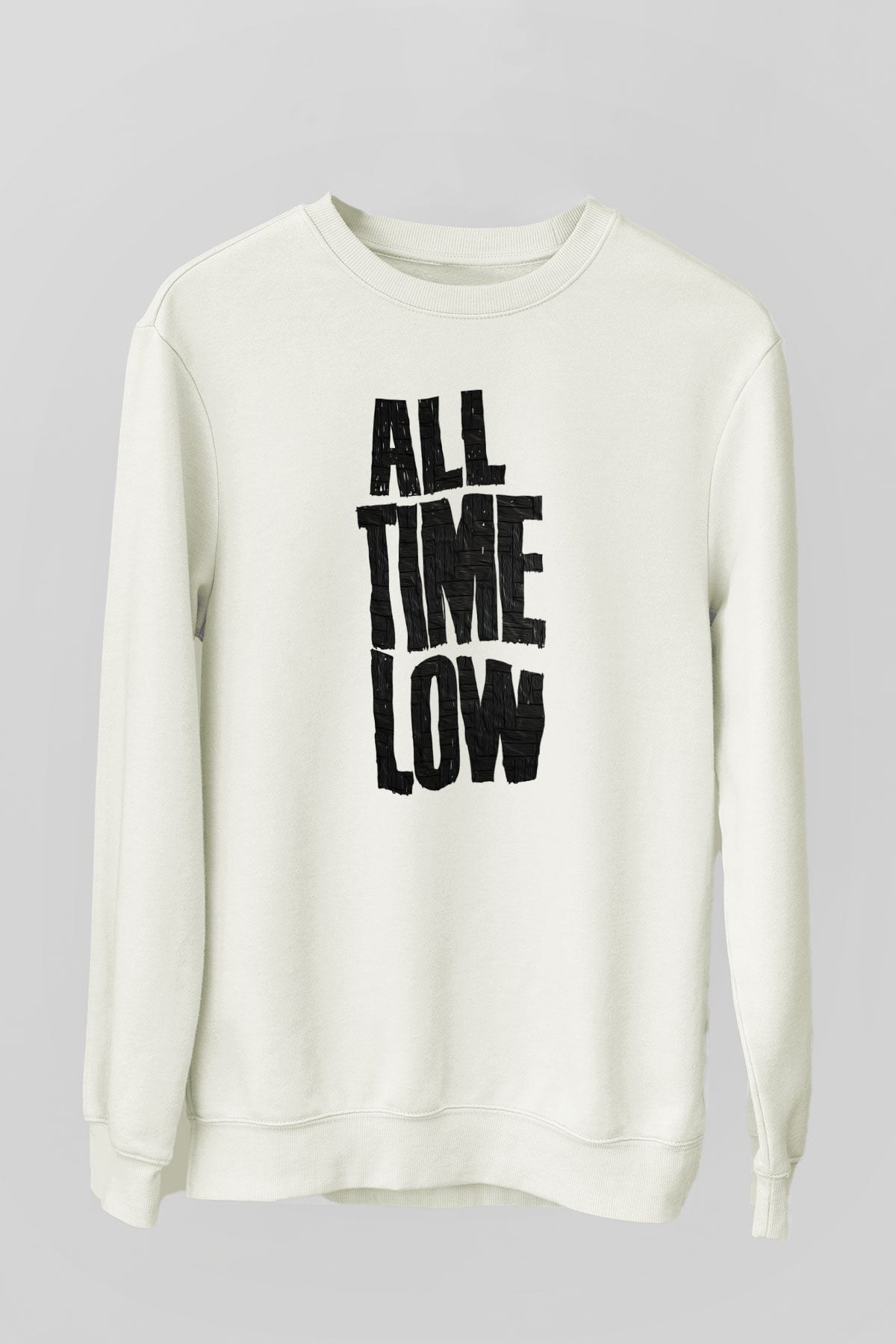 All Time Low Beyaz Unisex Sweatshirt