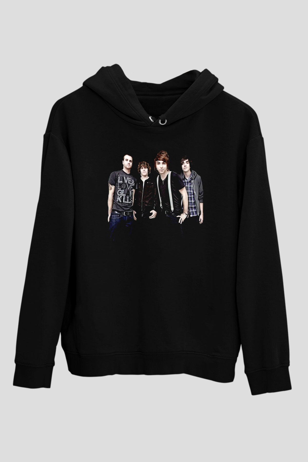 All Time Low Siyah Unisex Kapüşonlu Sweatshirt