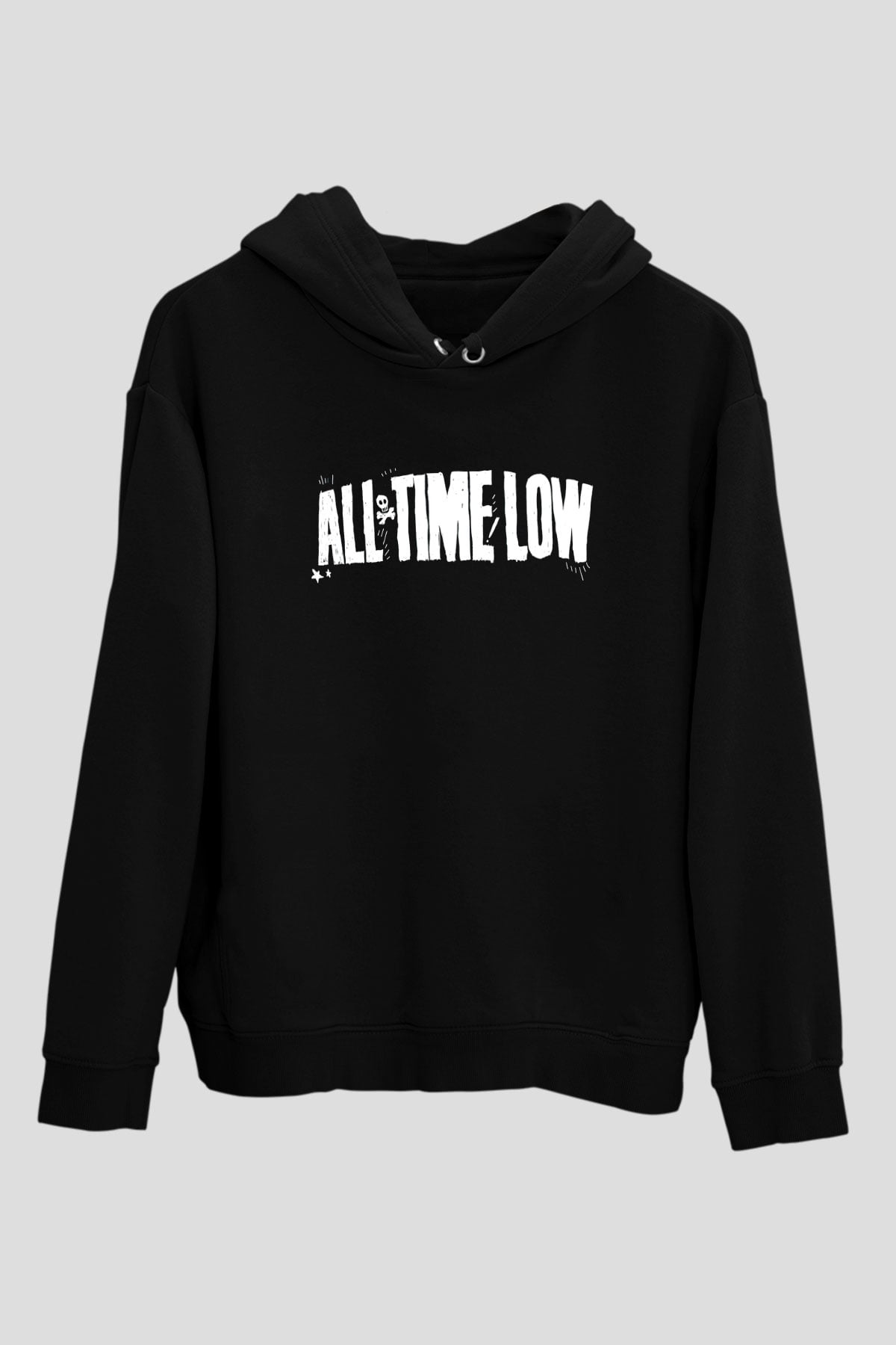All Time Low Siyah Unisex Kapüşonlu Sweatshirt