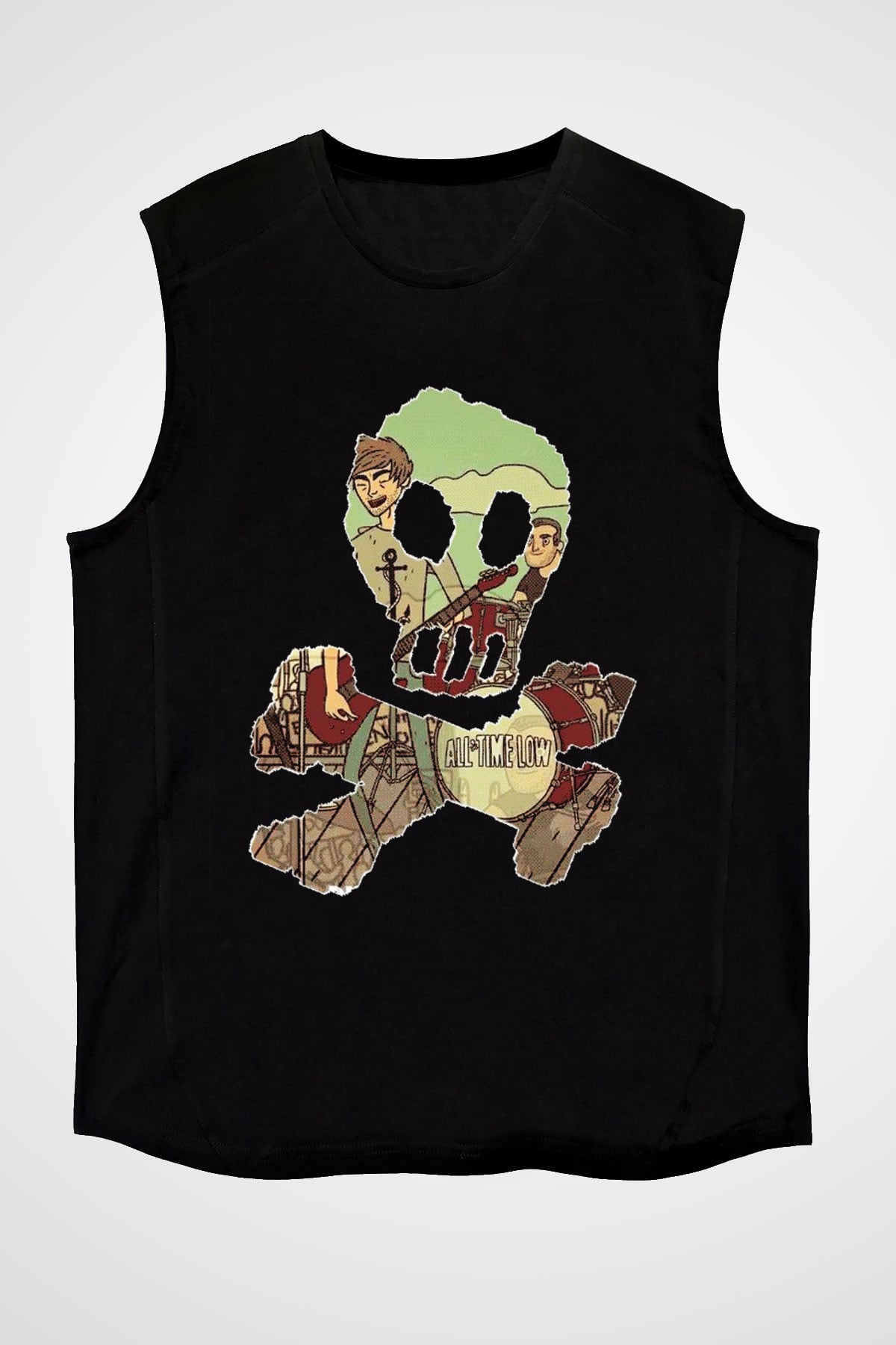 All Time Low Siyah Unisex Kolsuz Tişört