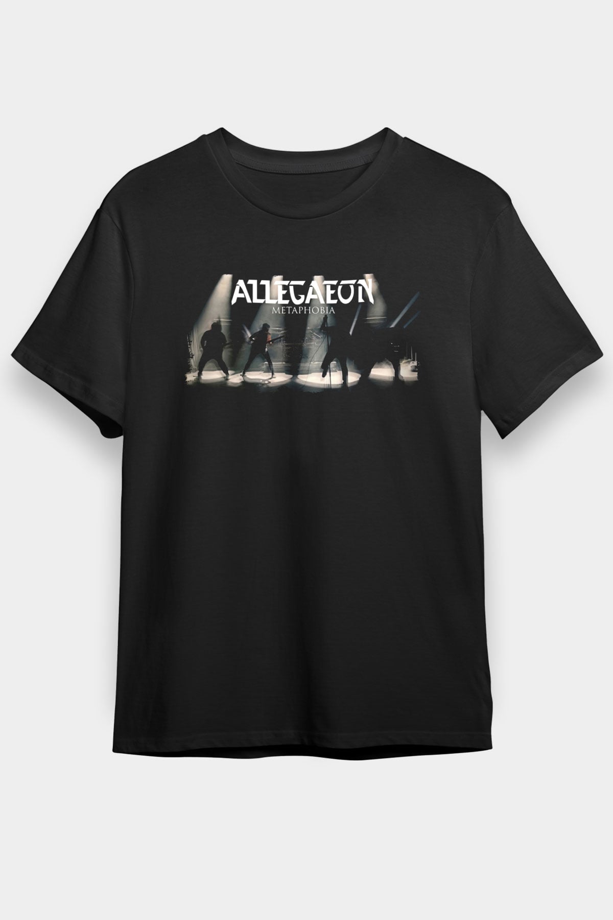 Allegaeon Baskılı Unisex Siyah Tişört - Tshirt