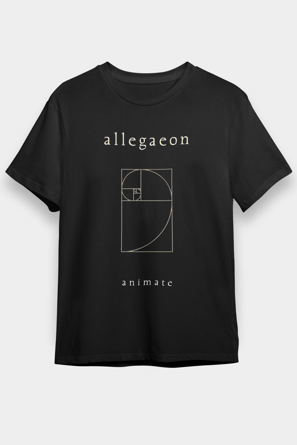 Allegaeon Baskılı Unisex Siyah Tişört - Tshirt