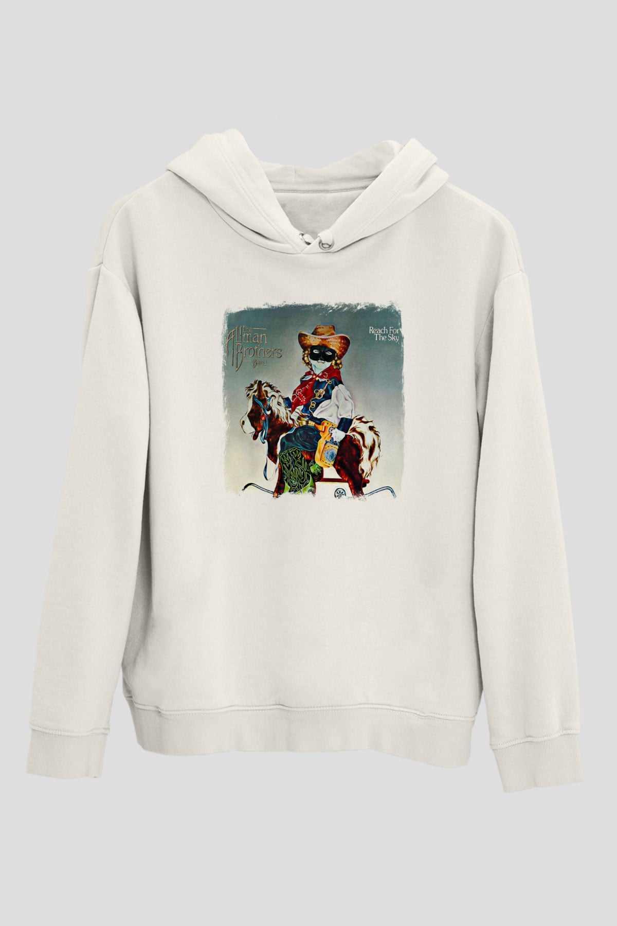 Allman Brothers Band Baskılı Unisex Beyaz Hoodie