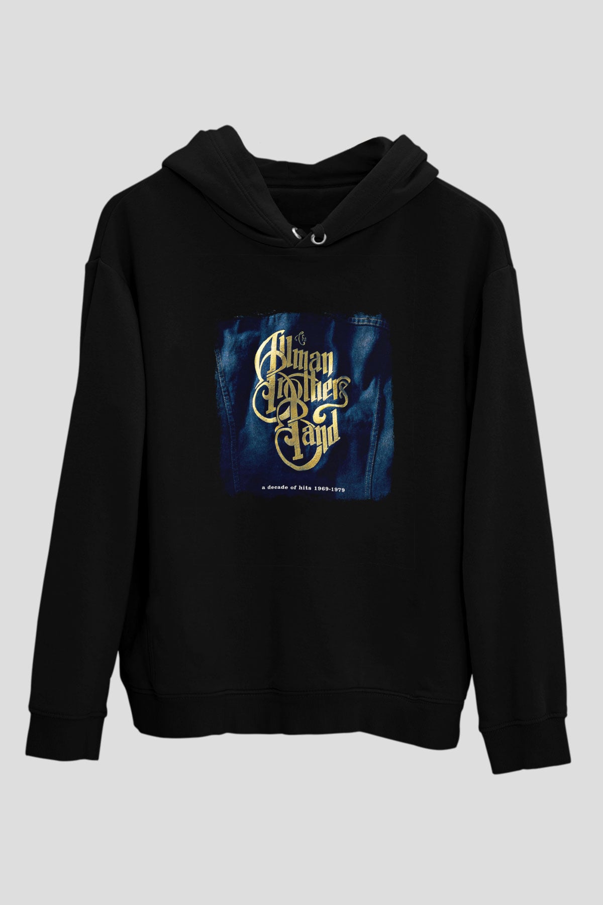 Allman Brothers Band Baskılı Unisex Siyah Hoodie