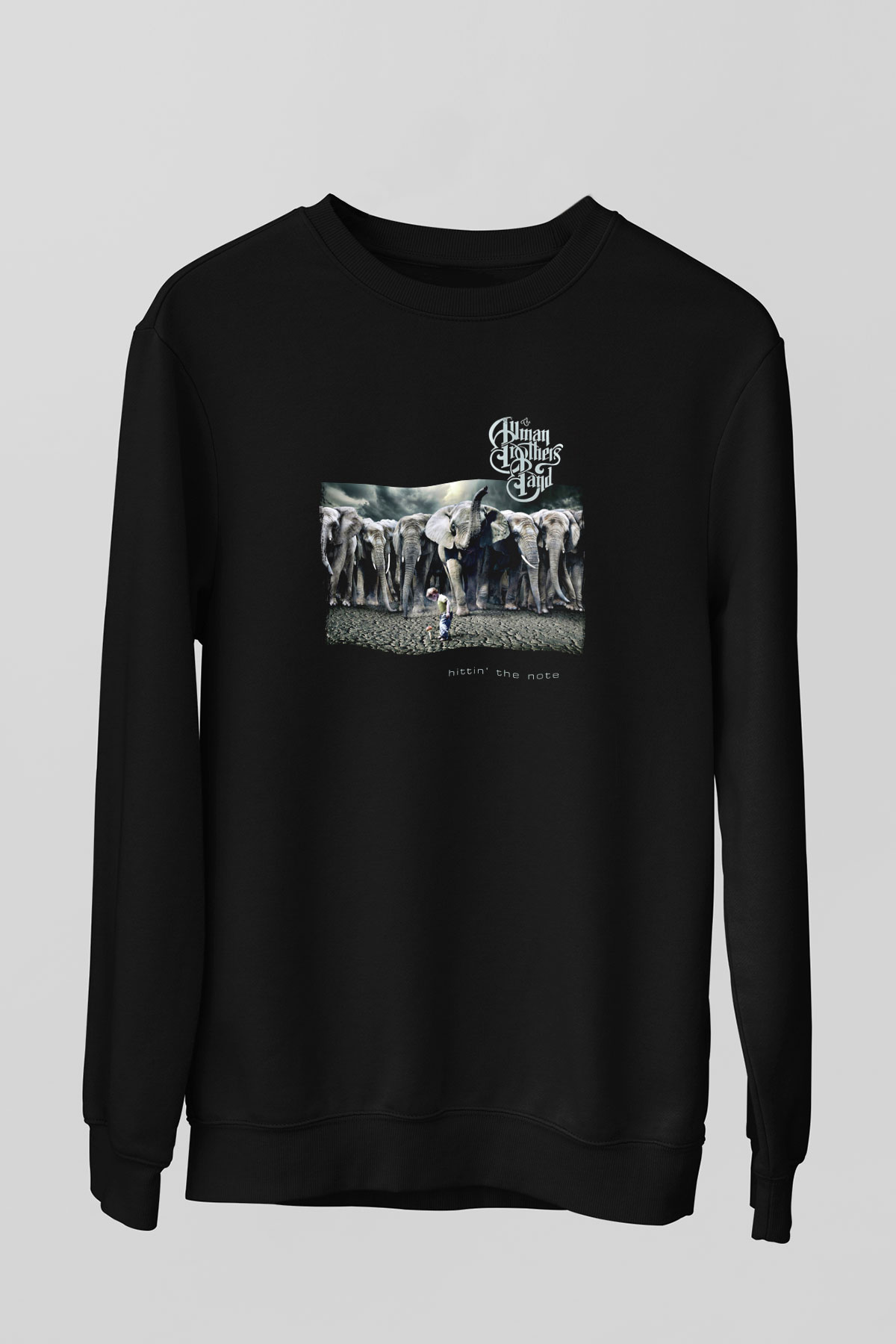 Allman Brothers Band Baskılı Unisex Siyah Sweatshirt