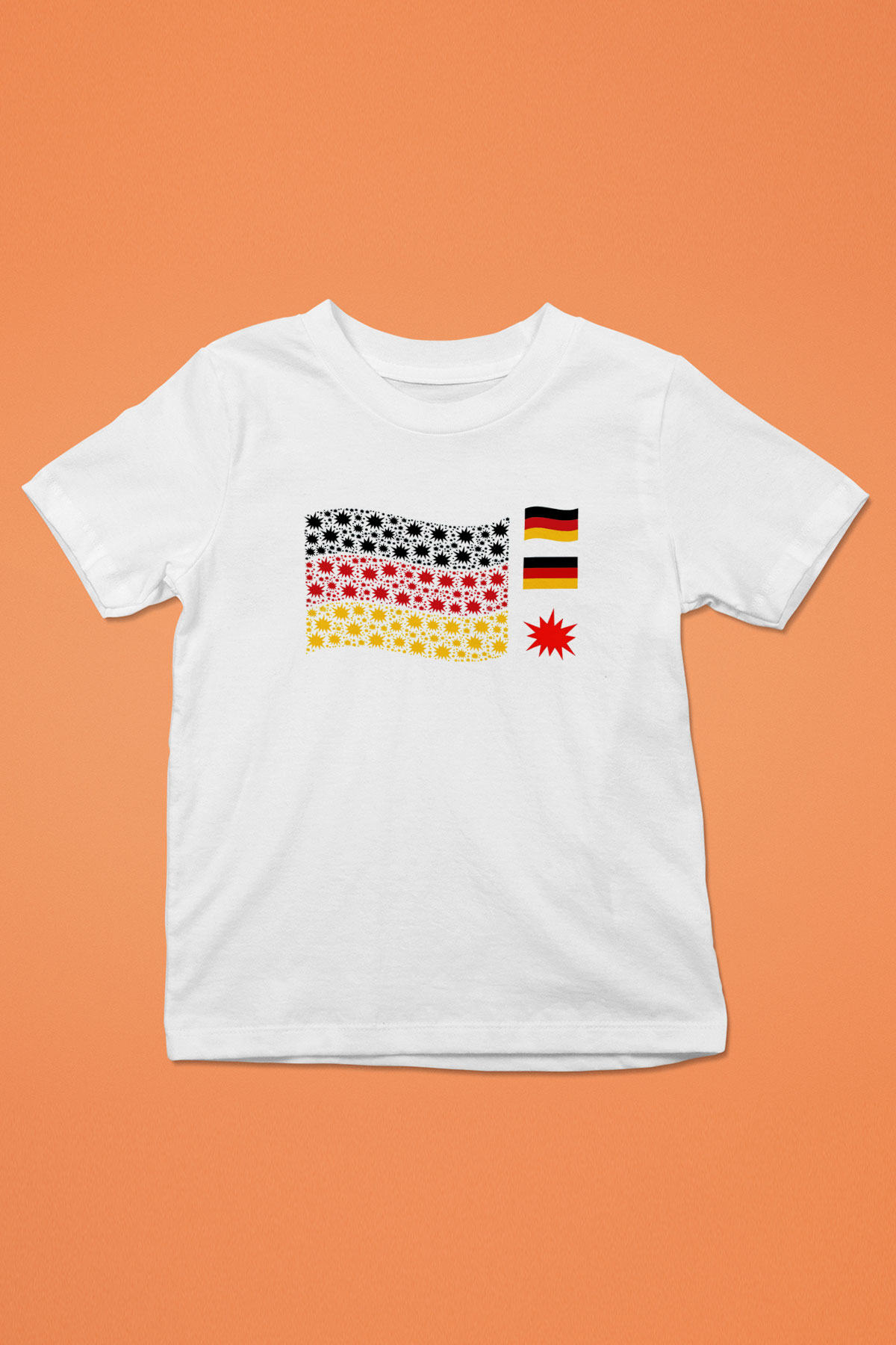 Almanya Baskılı Beyaz Unisex Çocuk Tişört