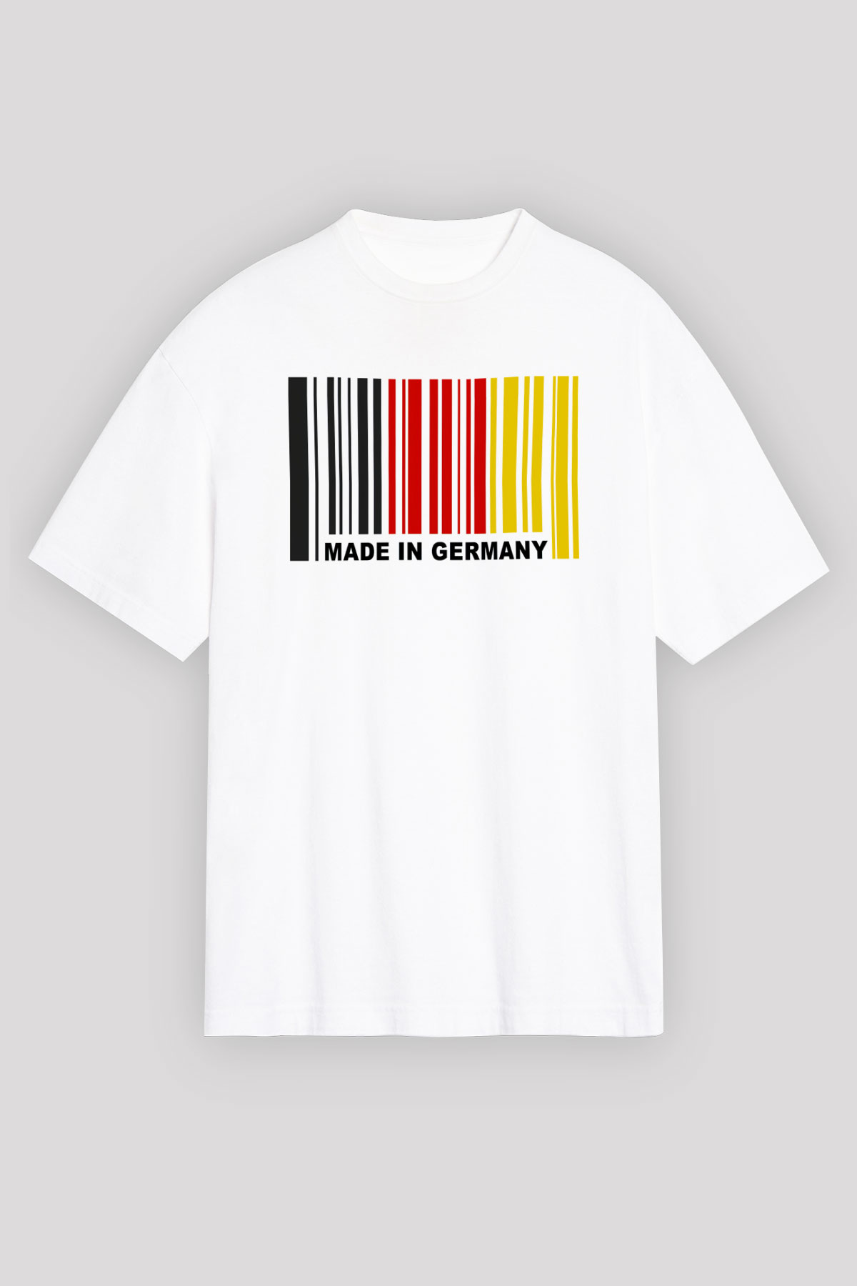 Almanya Beyaz Unisex Oversize Tişört T-Shirt