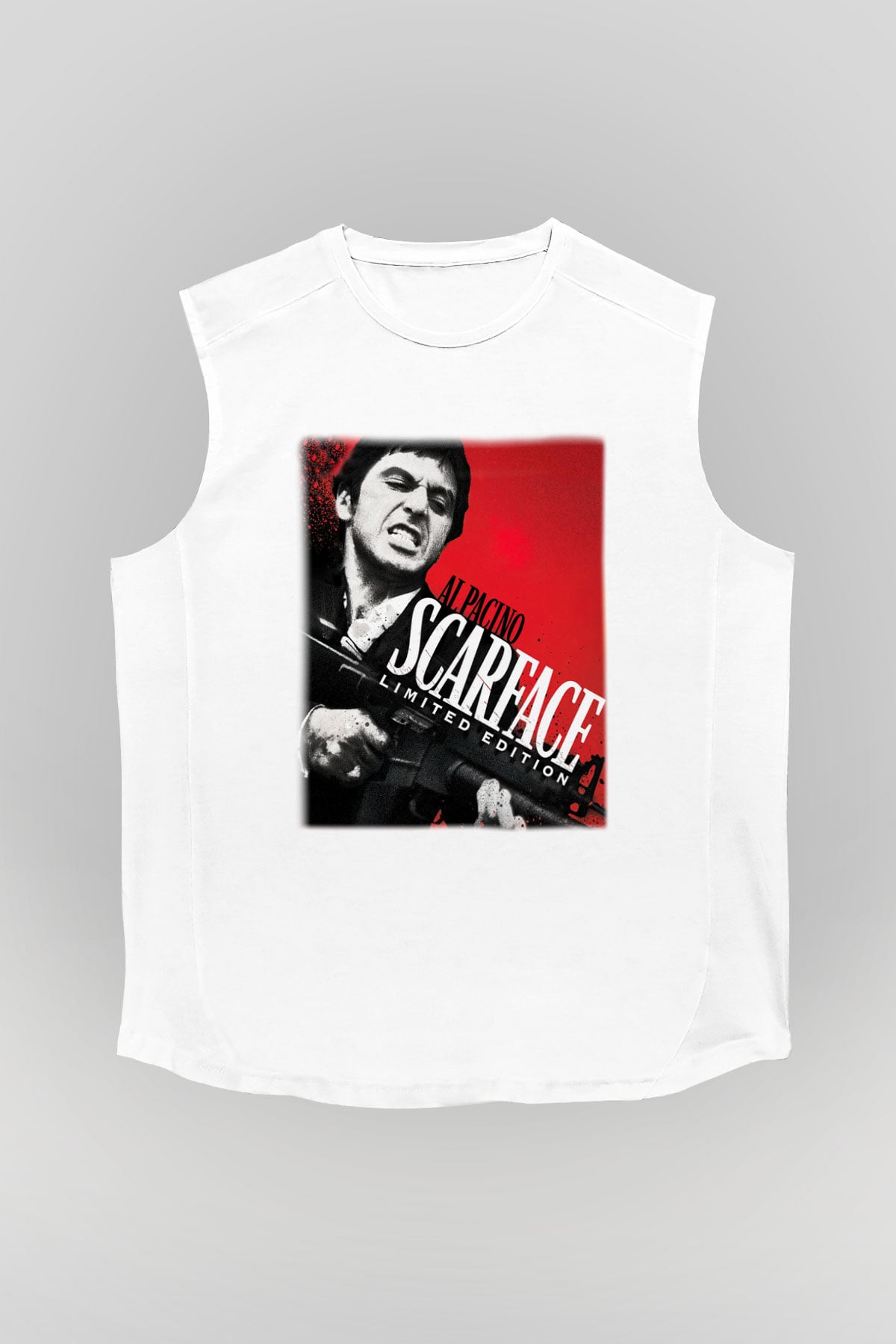 Alpacino Scarface Limited Edition Beyaz Unisex Kolsuz Tişört