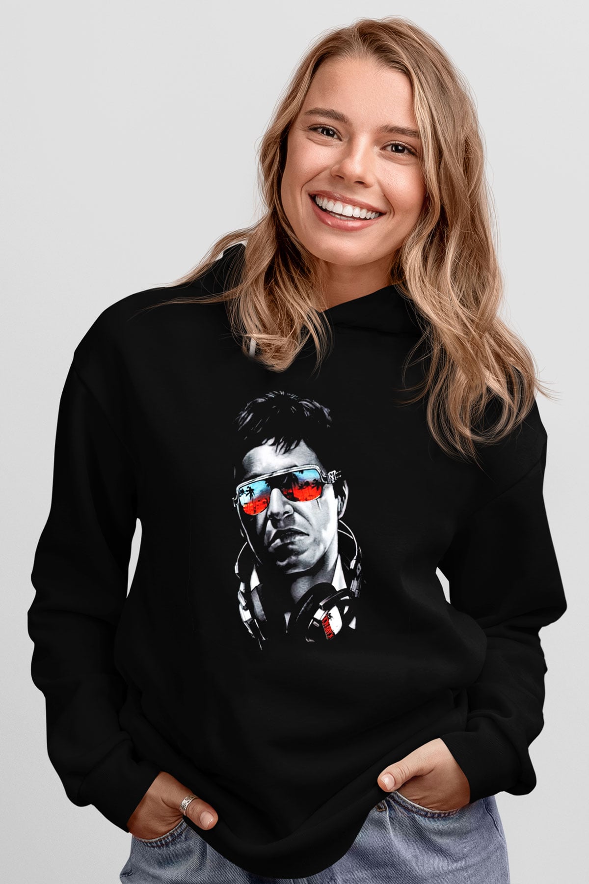 Alpacino Siyah Unisex Hoodie