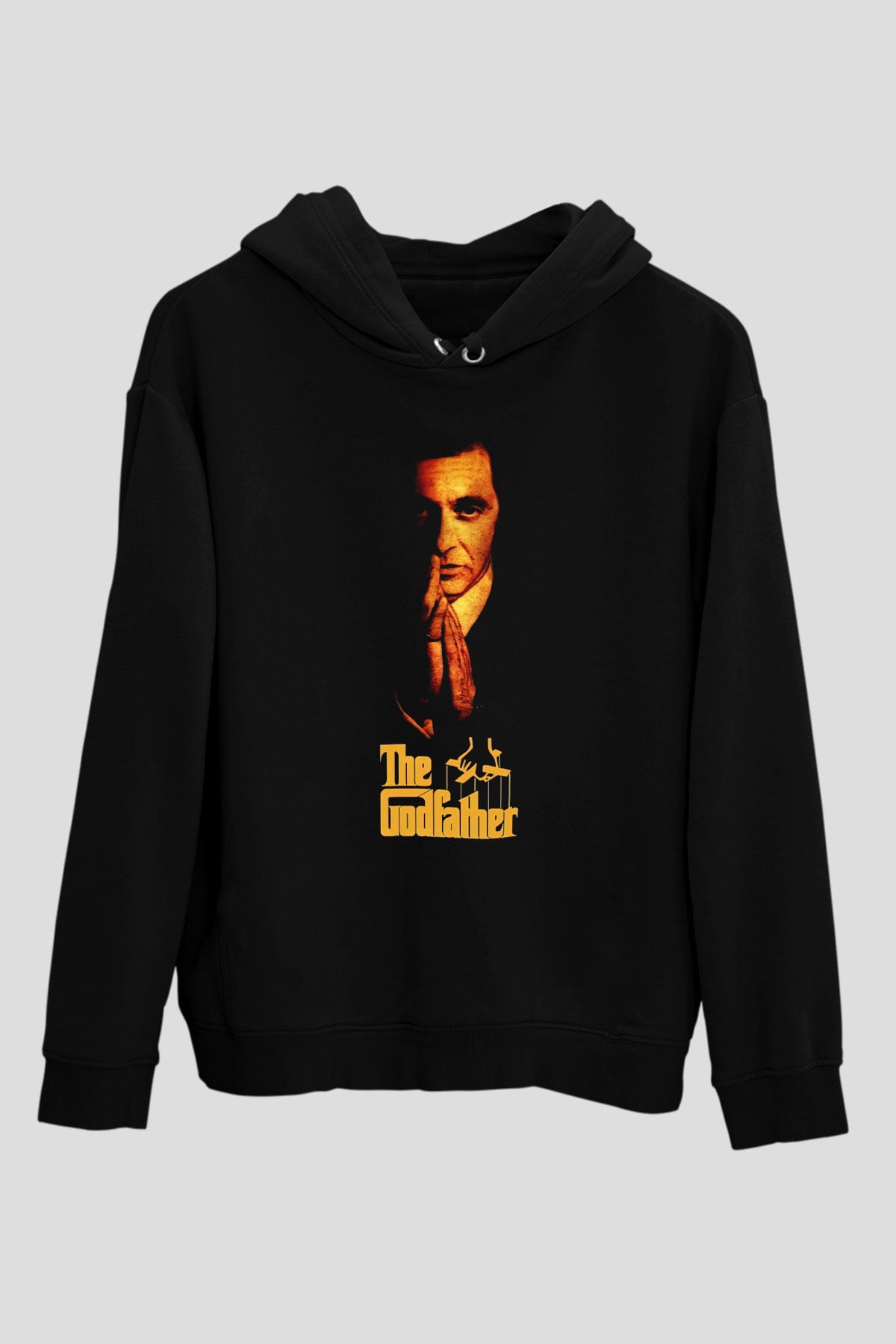 Alpacino The Godfather Siyah Unisex Hoodie
