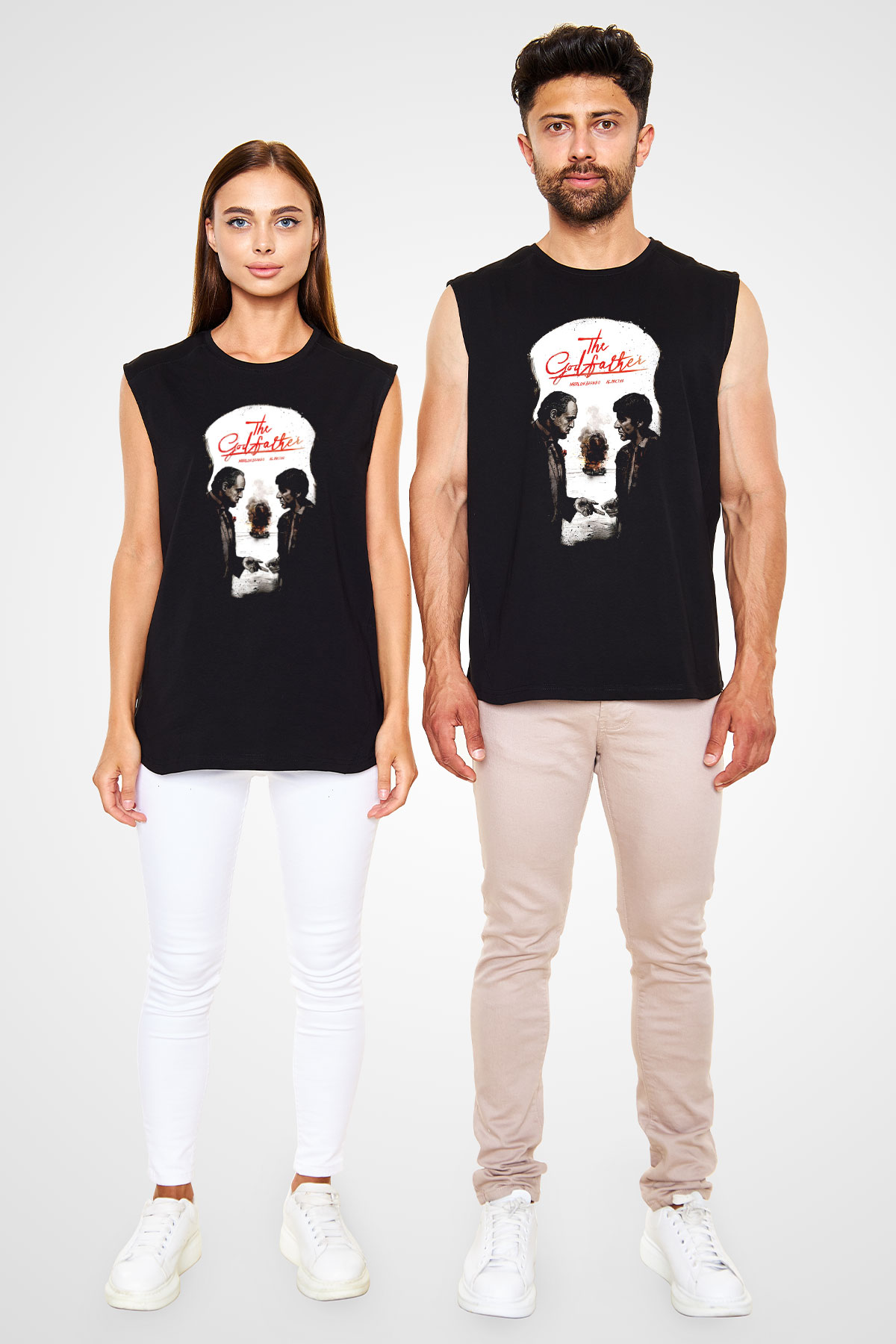 Alpacino The Godfather Siyah Unisex Kolsuz Tişört