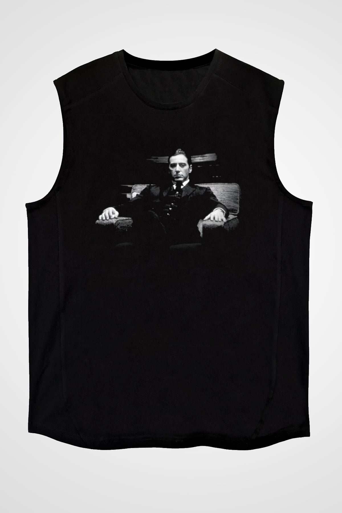 Alpacino The Godfather Siyah Unisex Kolsuz Tişört