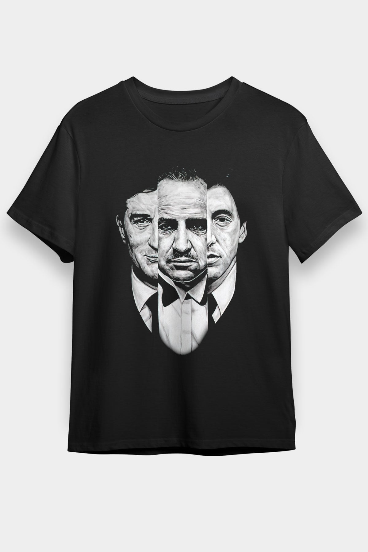 Alpacino The Godfather Siyah Unisex Tişört T-Shirt - TişörtFabrikası